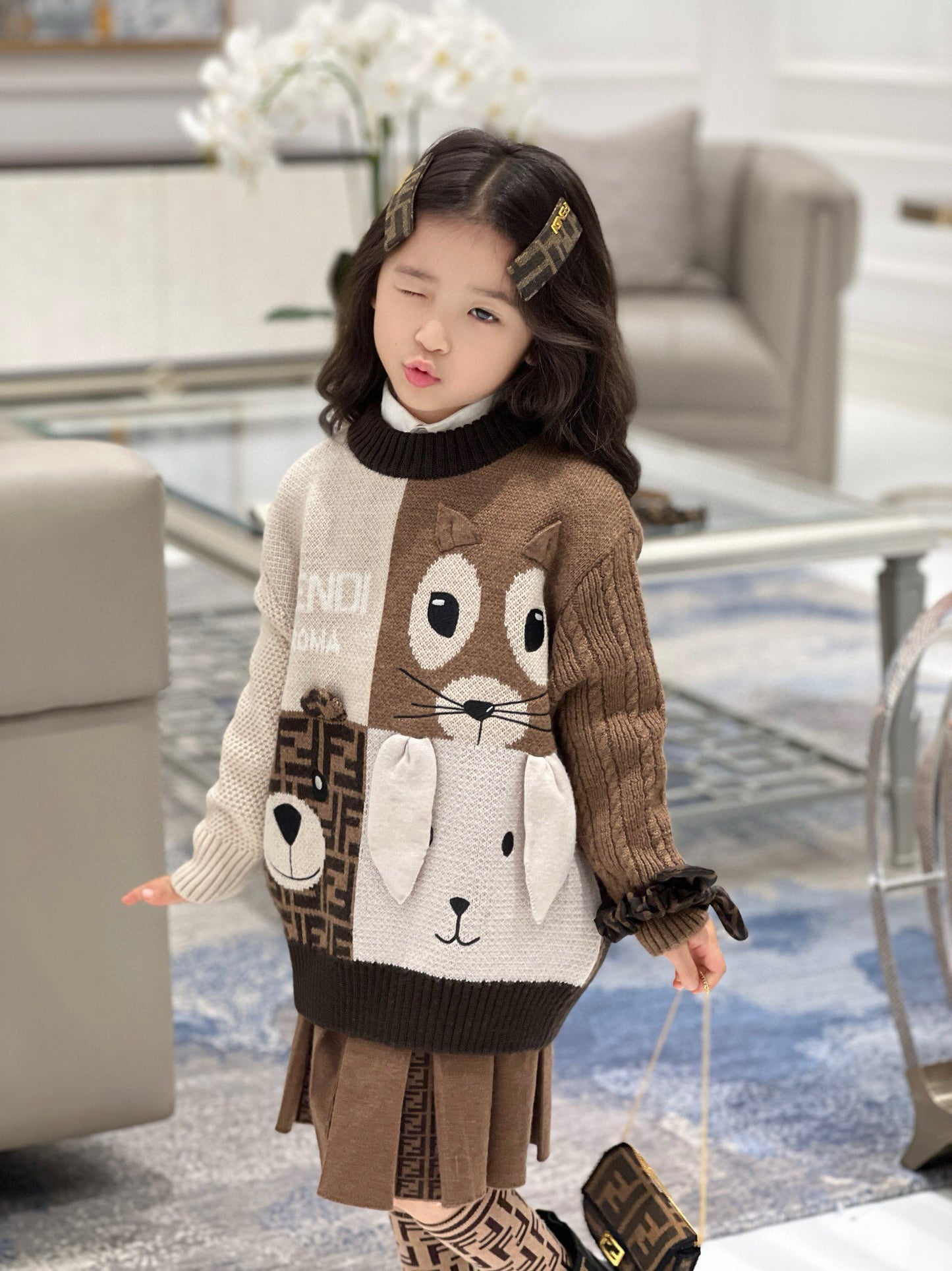 Fendi Sweater/Skirt Set