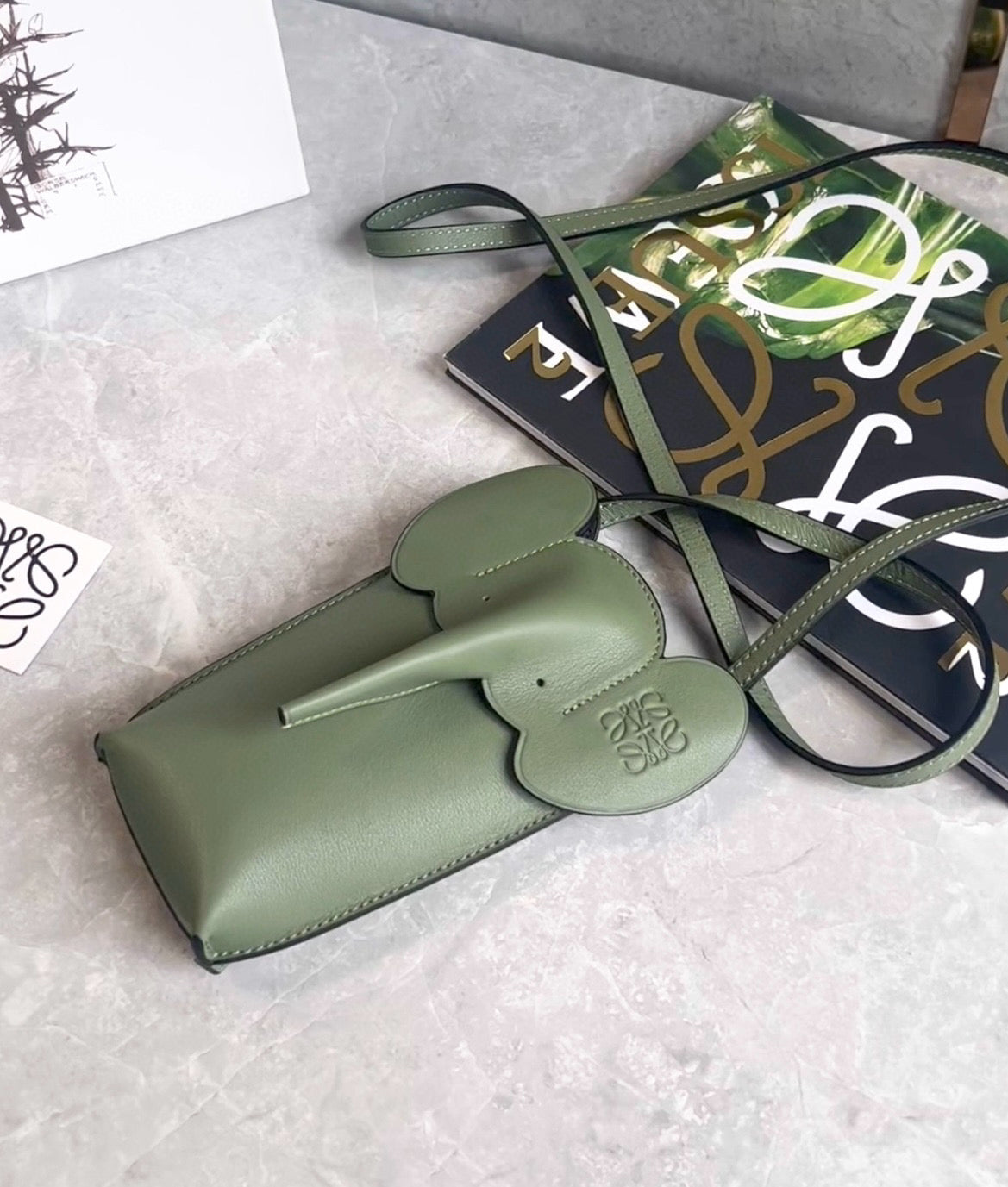 Loewe Elephant Phone Bag(8x4x19cm)