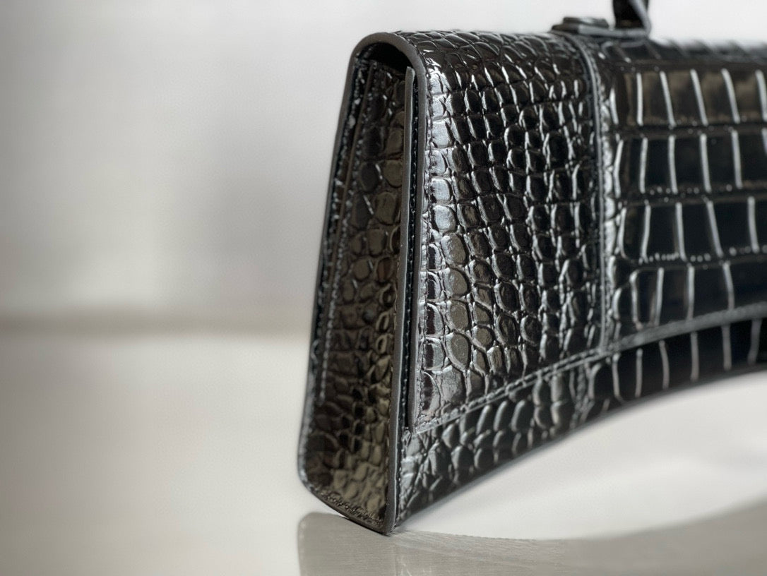 BLCG Hourglass XS Crocodile Tote Bag(6x15x35cm)