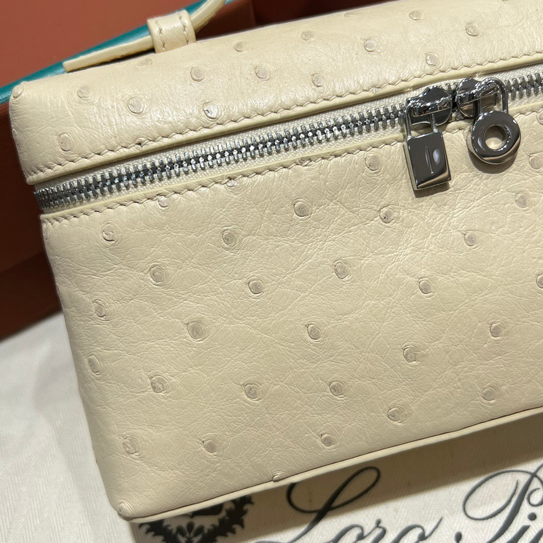 LP Extra Pocket L19 Ostrich Leather Bag