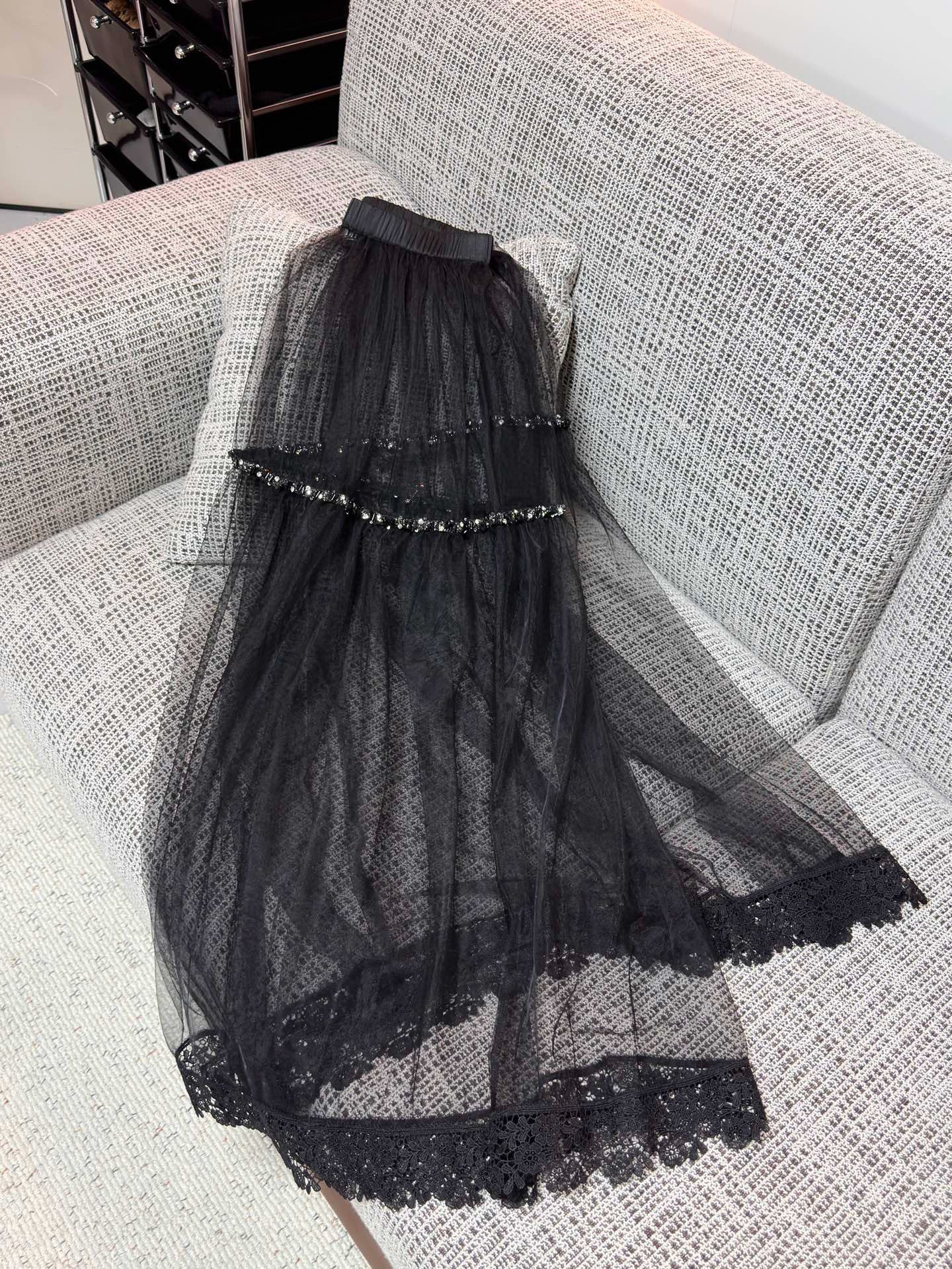 Chanel Sheer Layered Skirt