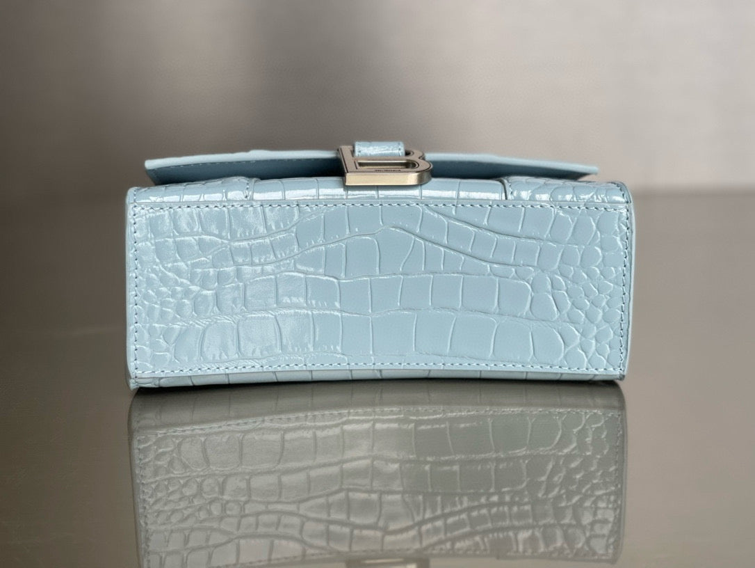 BLCG Hourglass Crocodile Top-handle Handbag
(19x8x21cm)