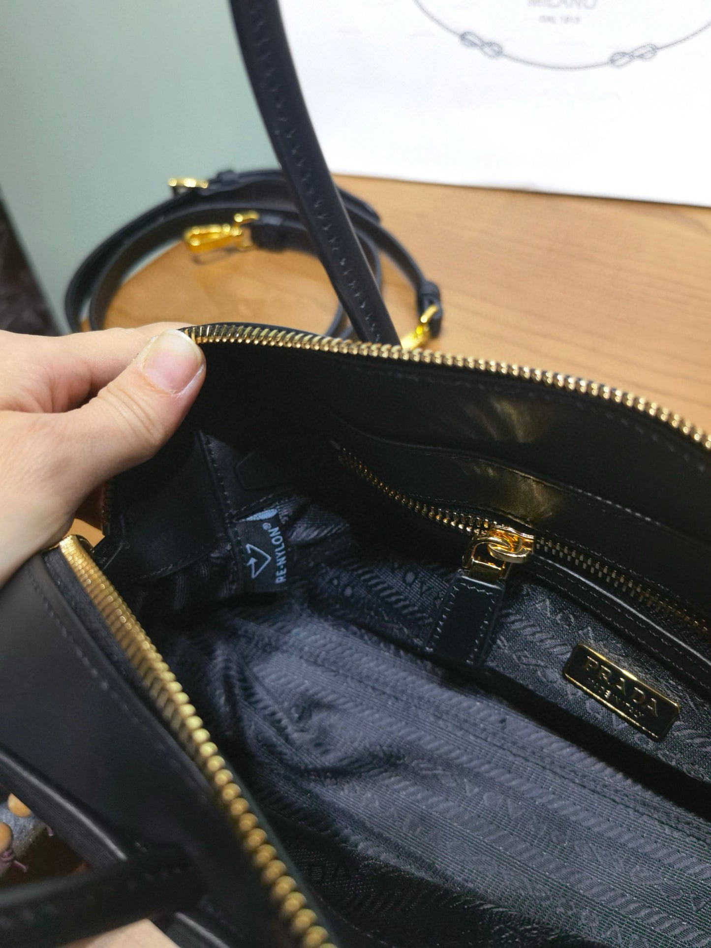 Prada Lock Handle Bag