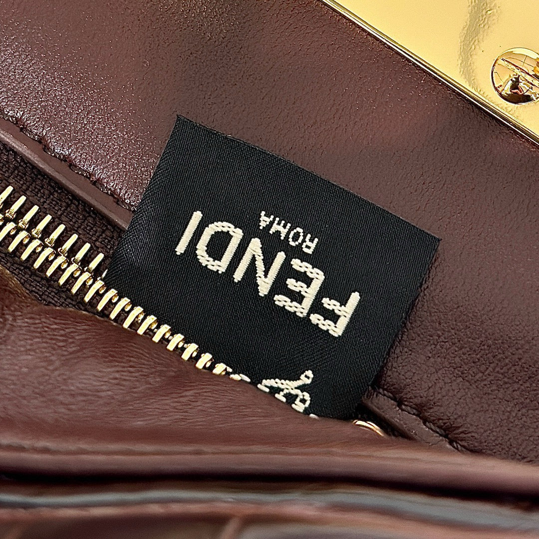 Fendi Peekaboo ISeeU Petite Precious Skin Bag