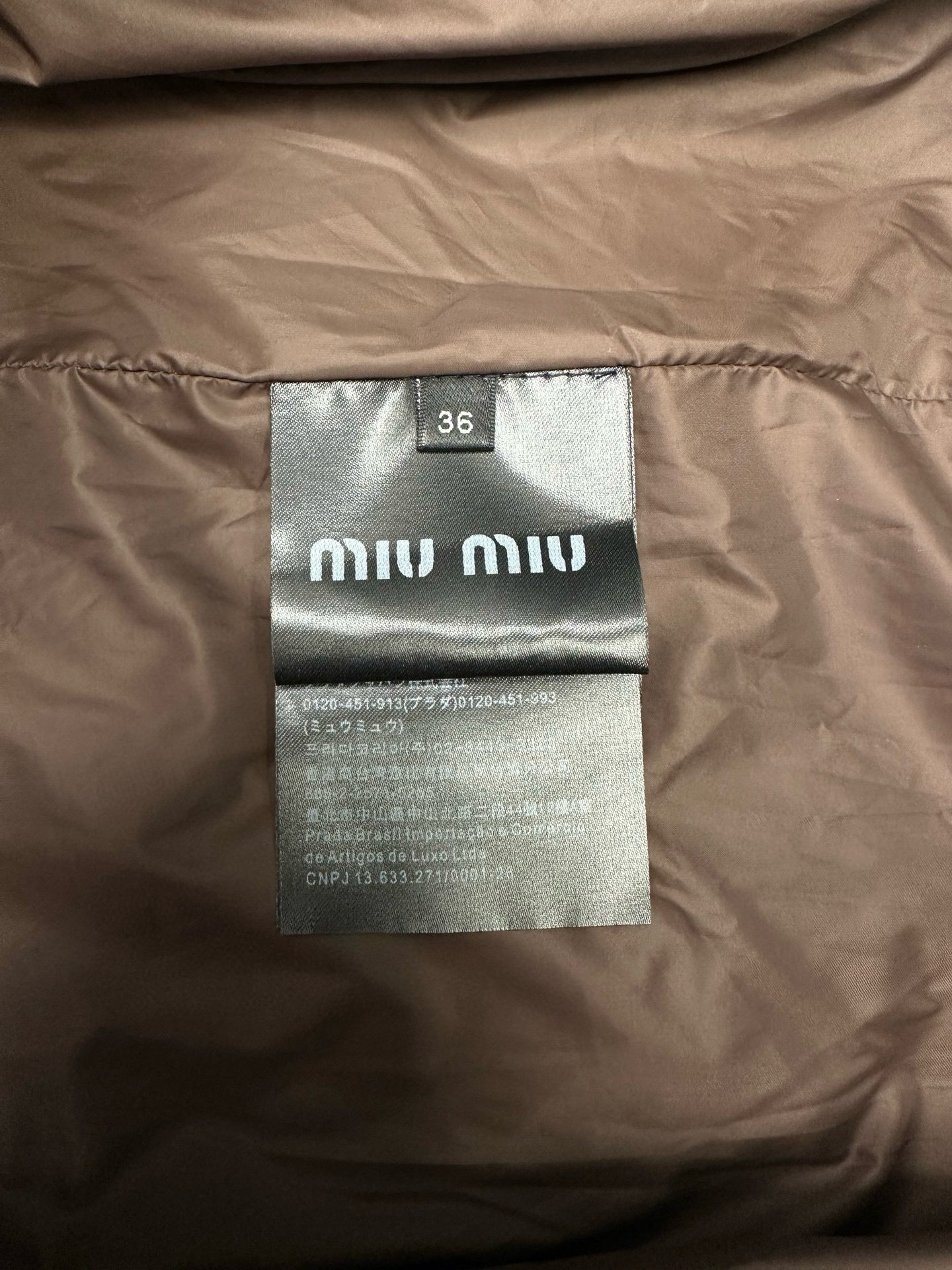 Miu Miu Down Jacket