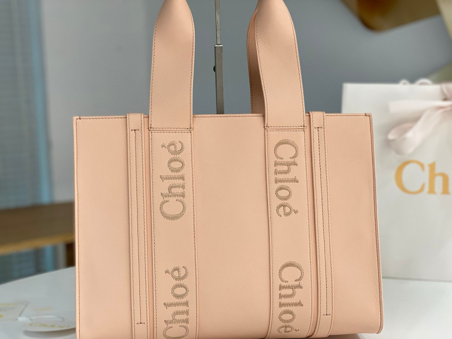 Chloe Woody Tote Bag