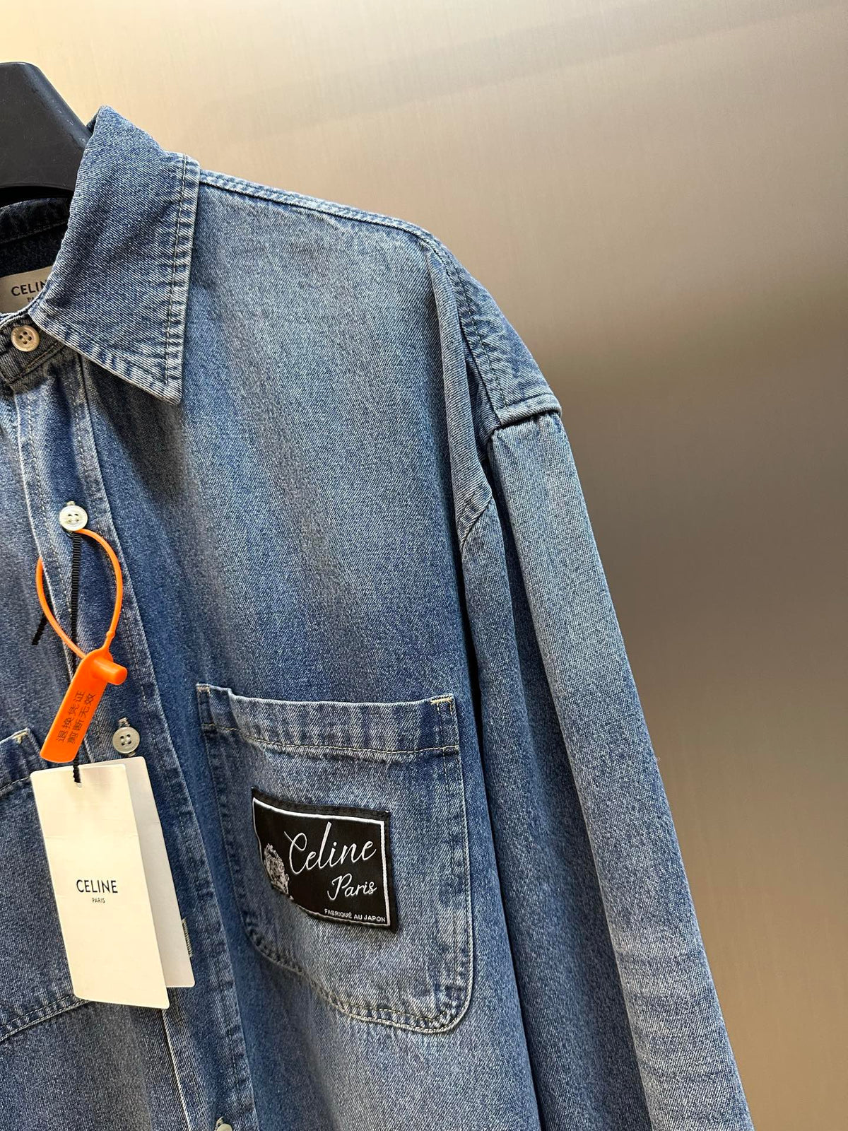 Celine Long Sleeve Denim Shirt