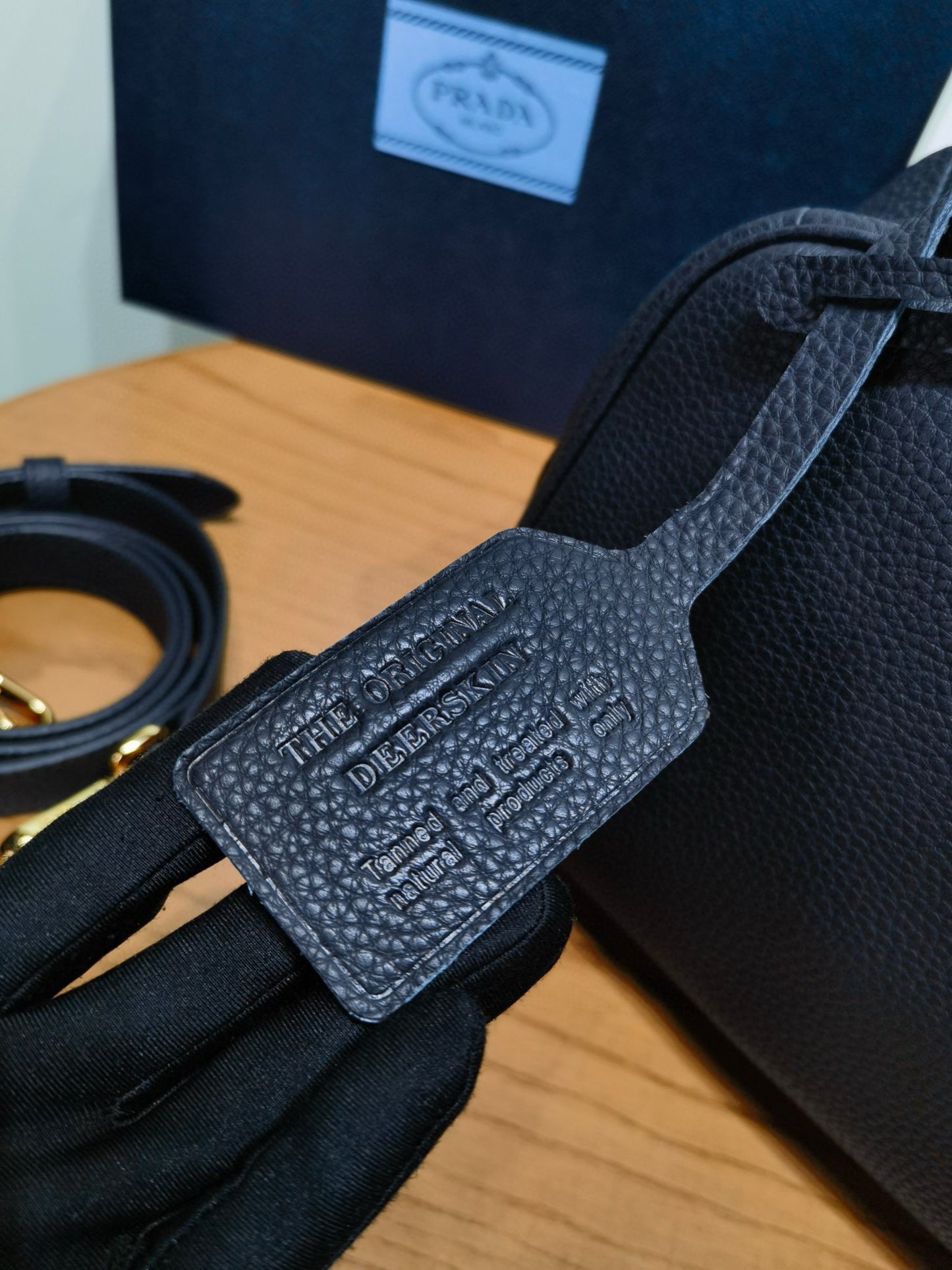 PD Leather Satchel Bag 28x20x13cm