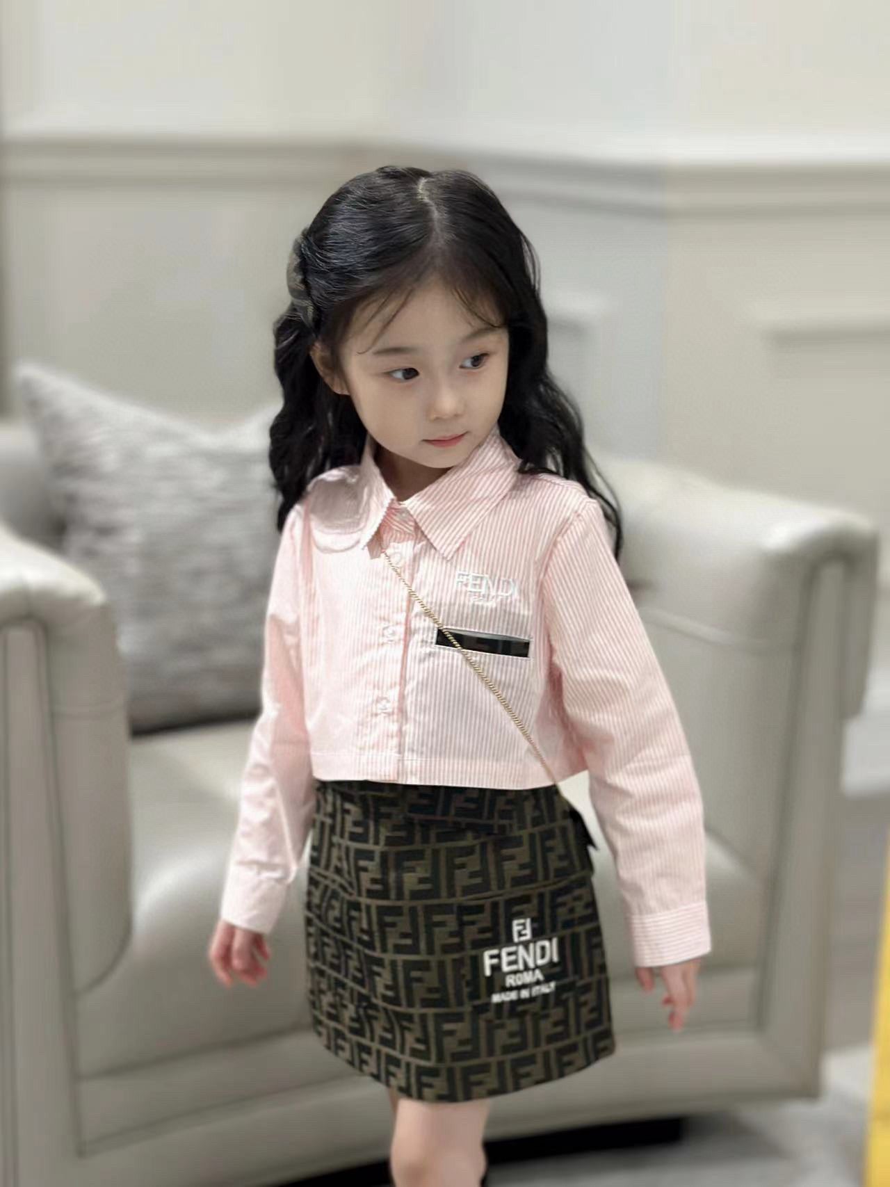 Fendi Long Sleeve Polo