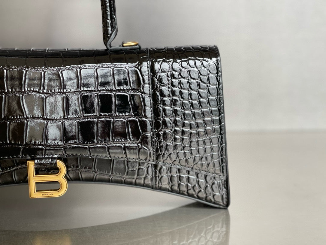 BLCG Hourglass XS Crocodile Tote Bag(6x15x35cm)