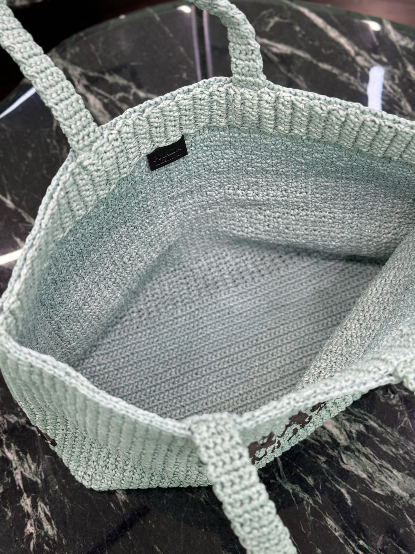 Prada Raffia Tote Bag