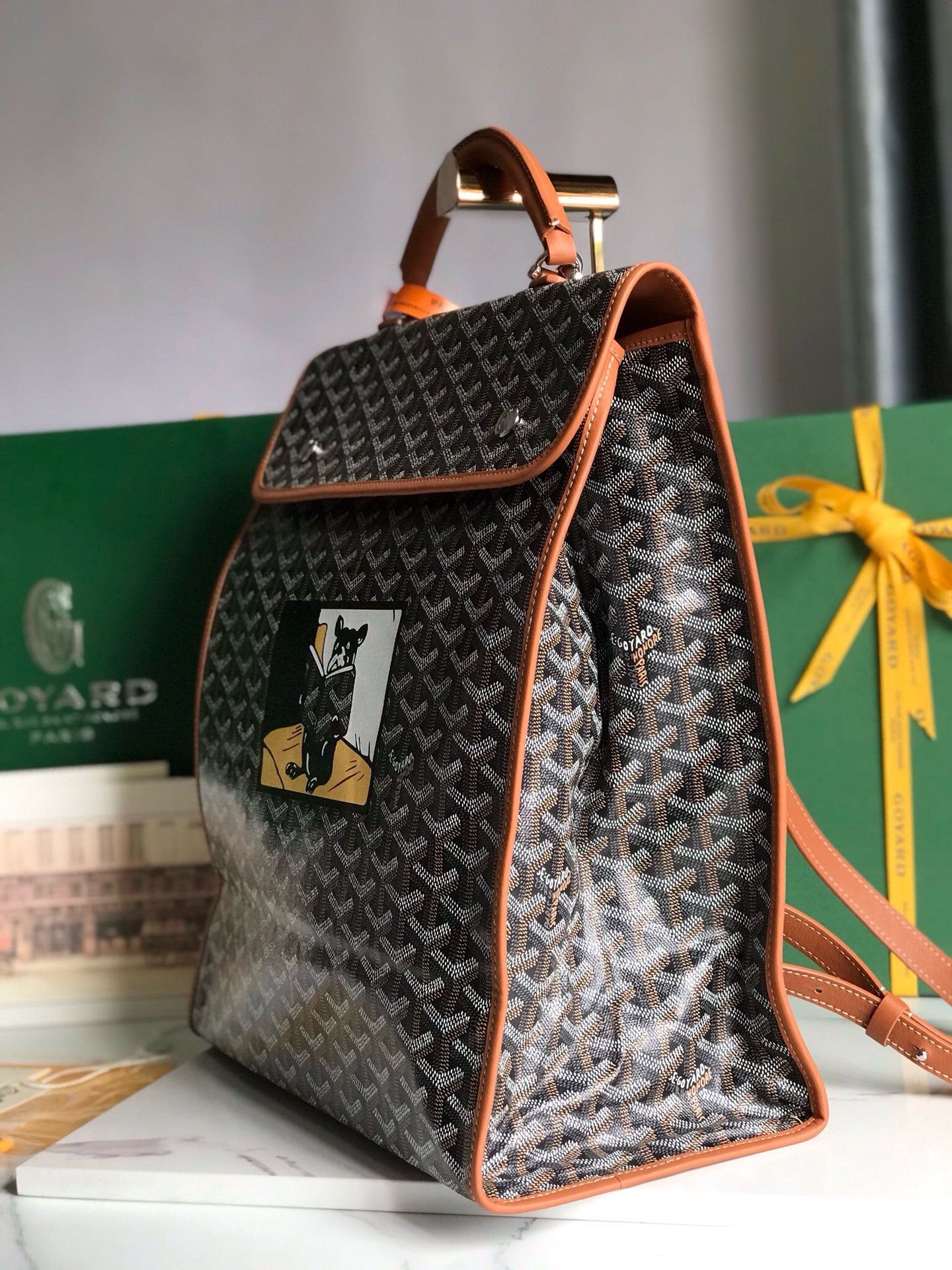 Goyard Backpack 33x35x16cm