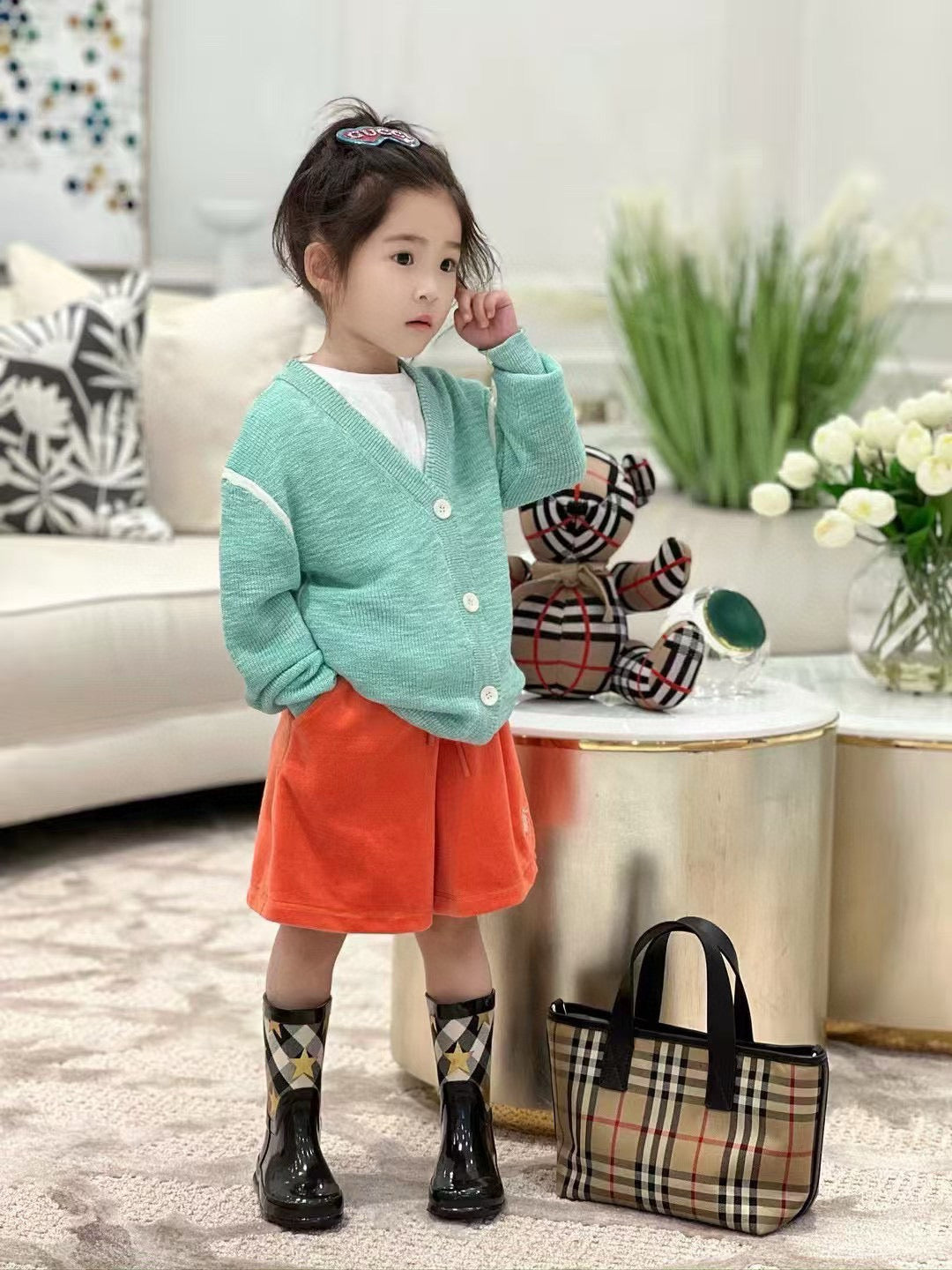 BBR Cardigan/Short Pant Set