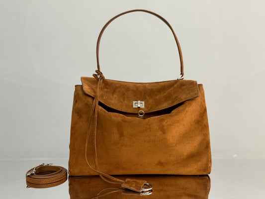 BLCG Rodeo Medium Suede Handbag(35x23x11cm)