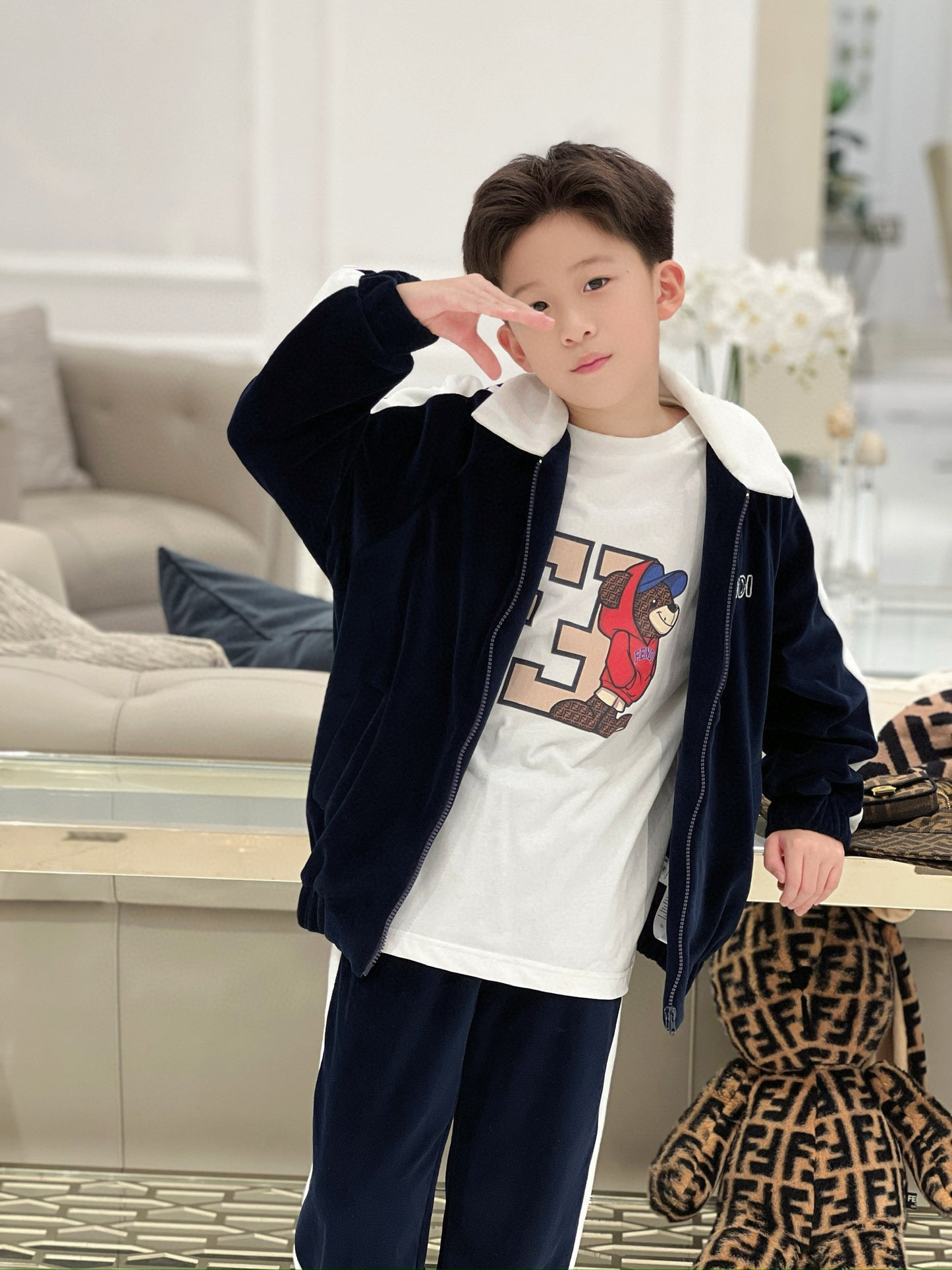 Fendi Jacket/Long Pant Set