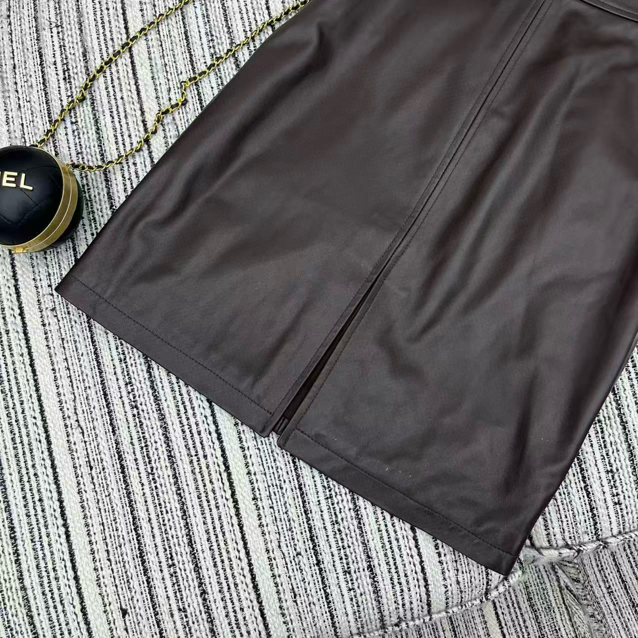 Chanel Leather Shorts