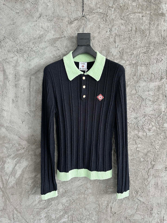 Casablanca Long Sleeve Polo