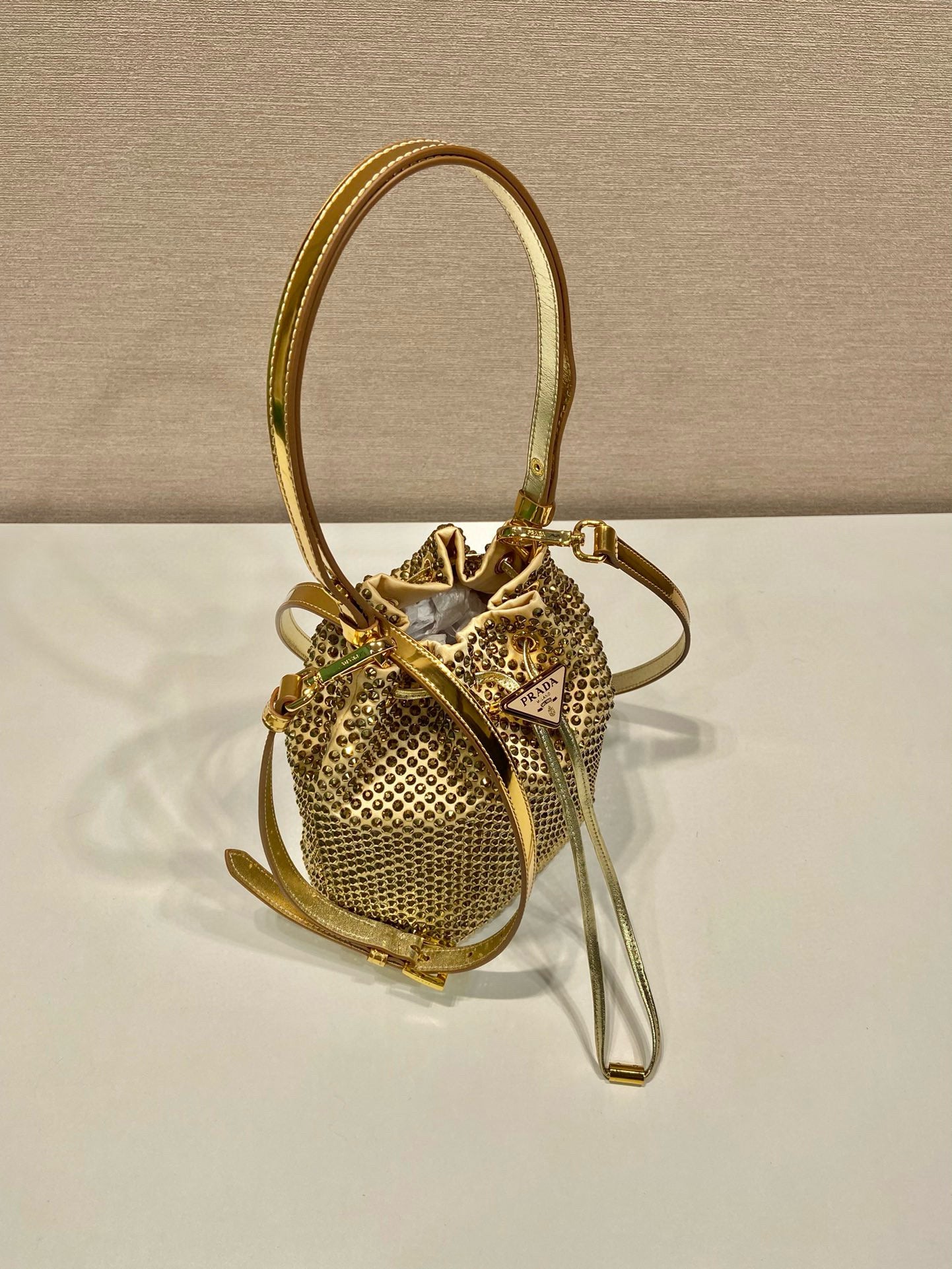 Prada Crystal Bucket Bag