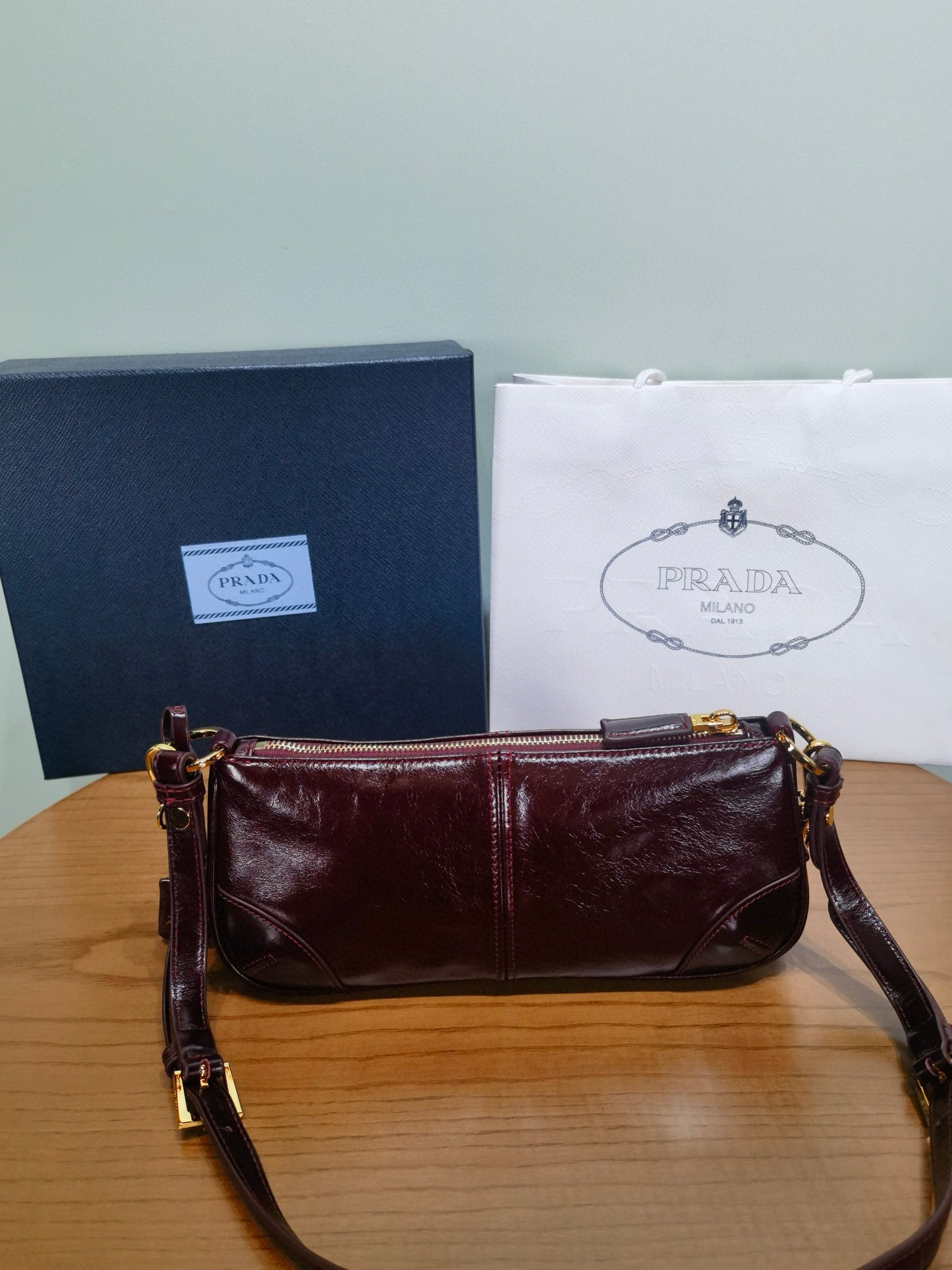 Prada Soft Lux Shoulder Bag 26x11.5x6cm