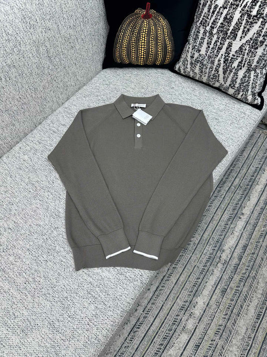 Brunello Cucinelli Long Sleeve Polo