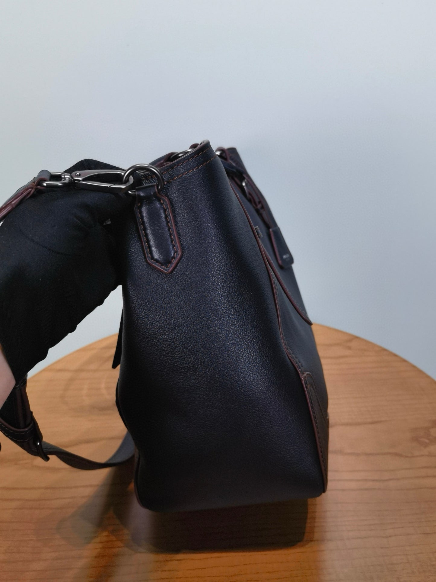 PD Large Leather Tote Bag 38x32x14cm