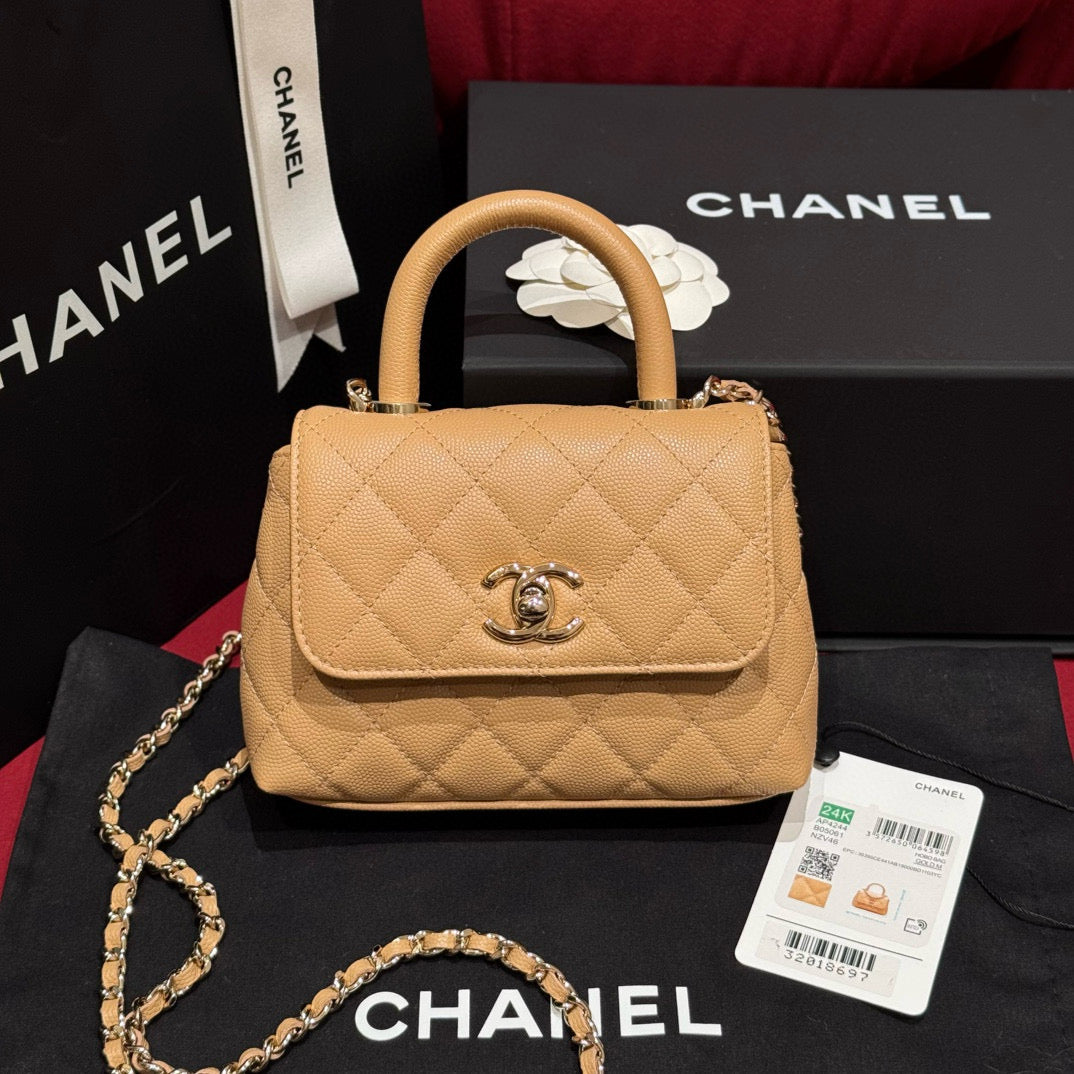 Chanel 24K Nano Coco Handle (11.5x14.5x5.5cm)