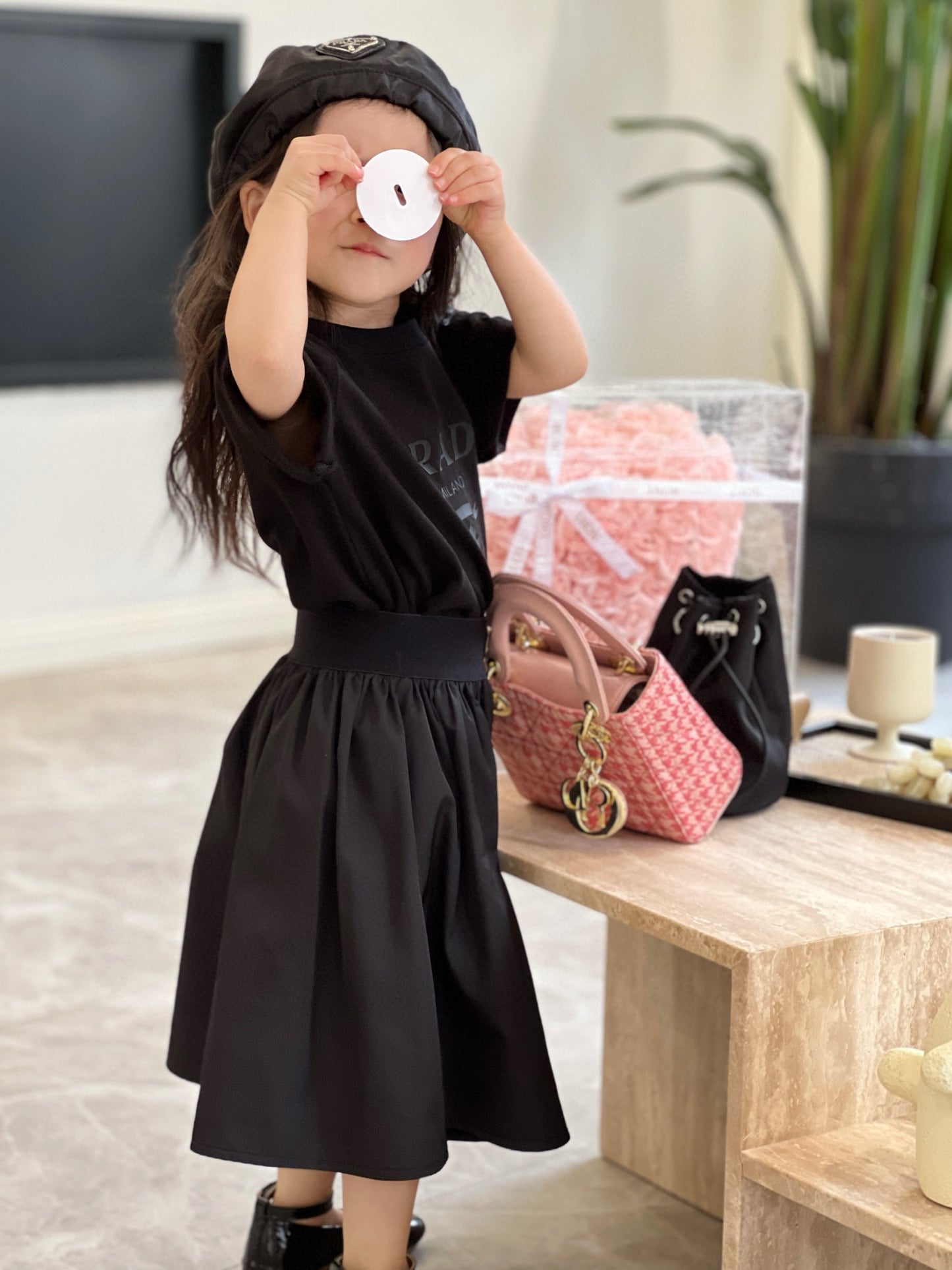 Prada T-Shirt/Skirt Set