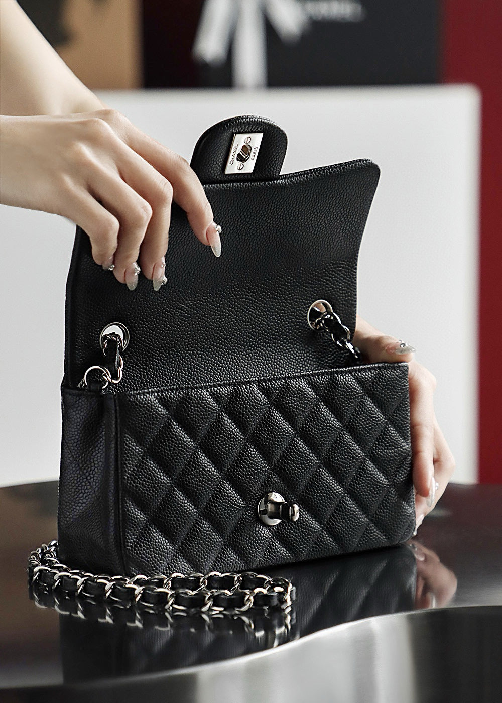 Chanel CF Mini Bag (12x20x6cm)