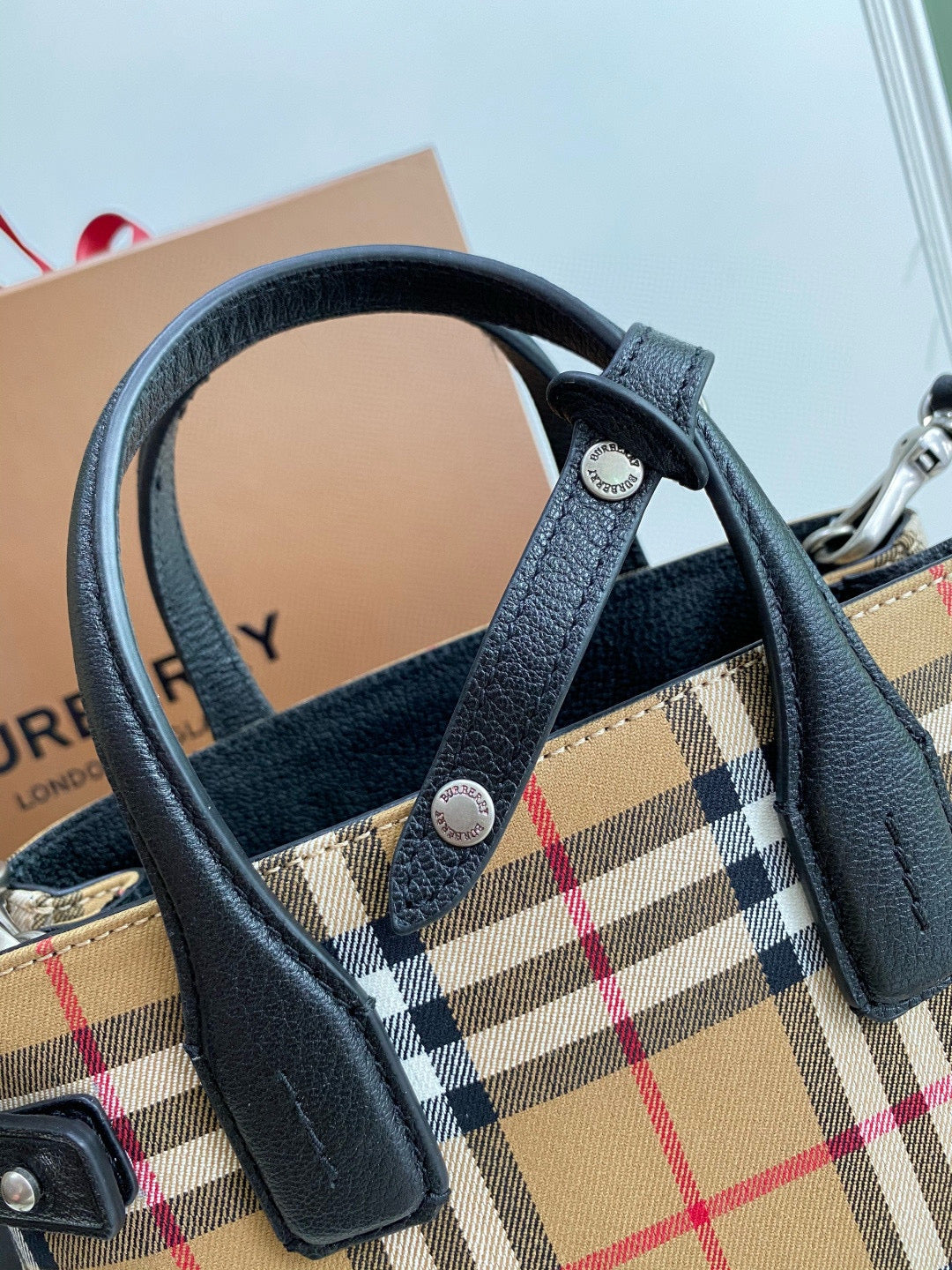 Burberry Banner Vintage Check Baby Tote Bag