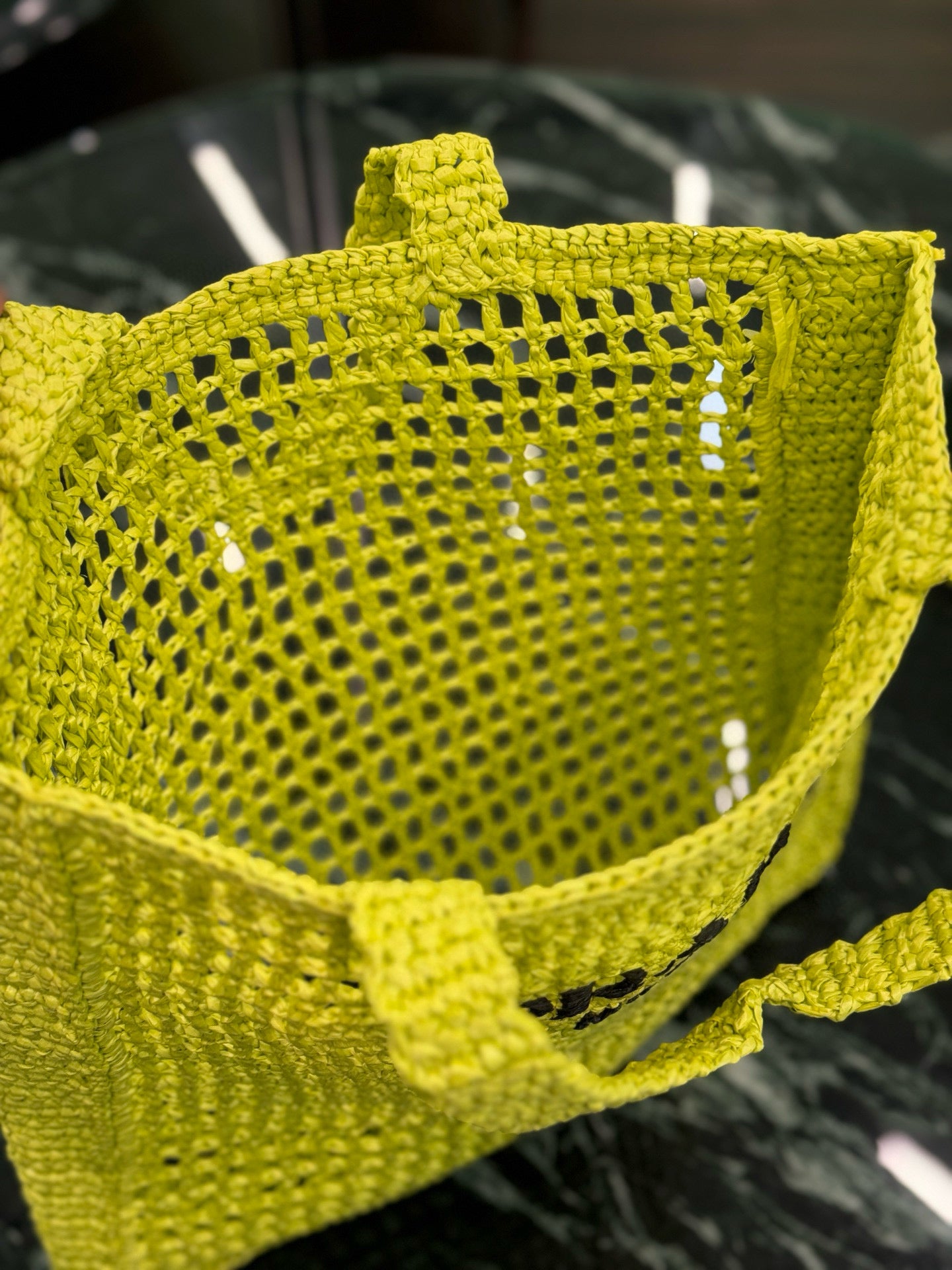 Prada Raffia Tote Bag