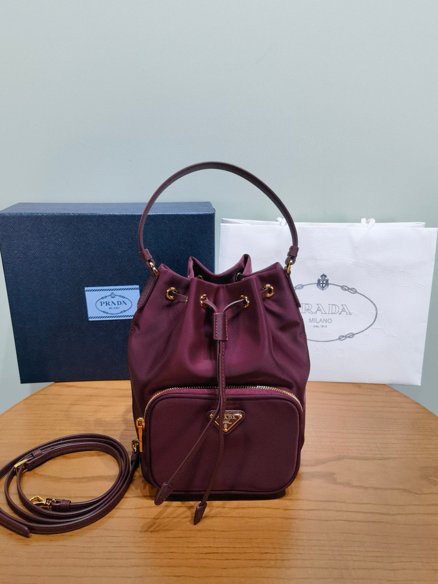 Prada Bucket Shoulder Bag