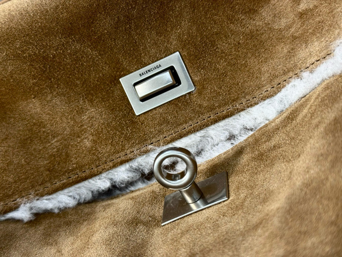 BLCG Rodeo Medium Suede Handbag 35x23x11cm