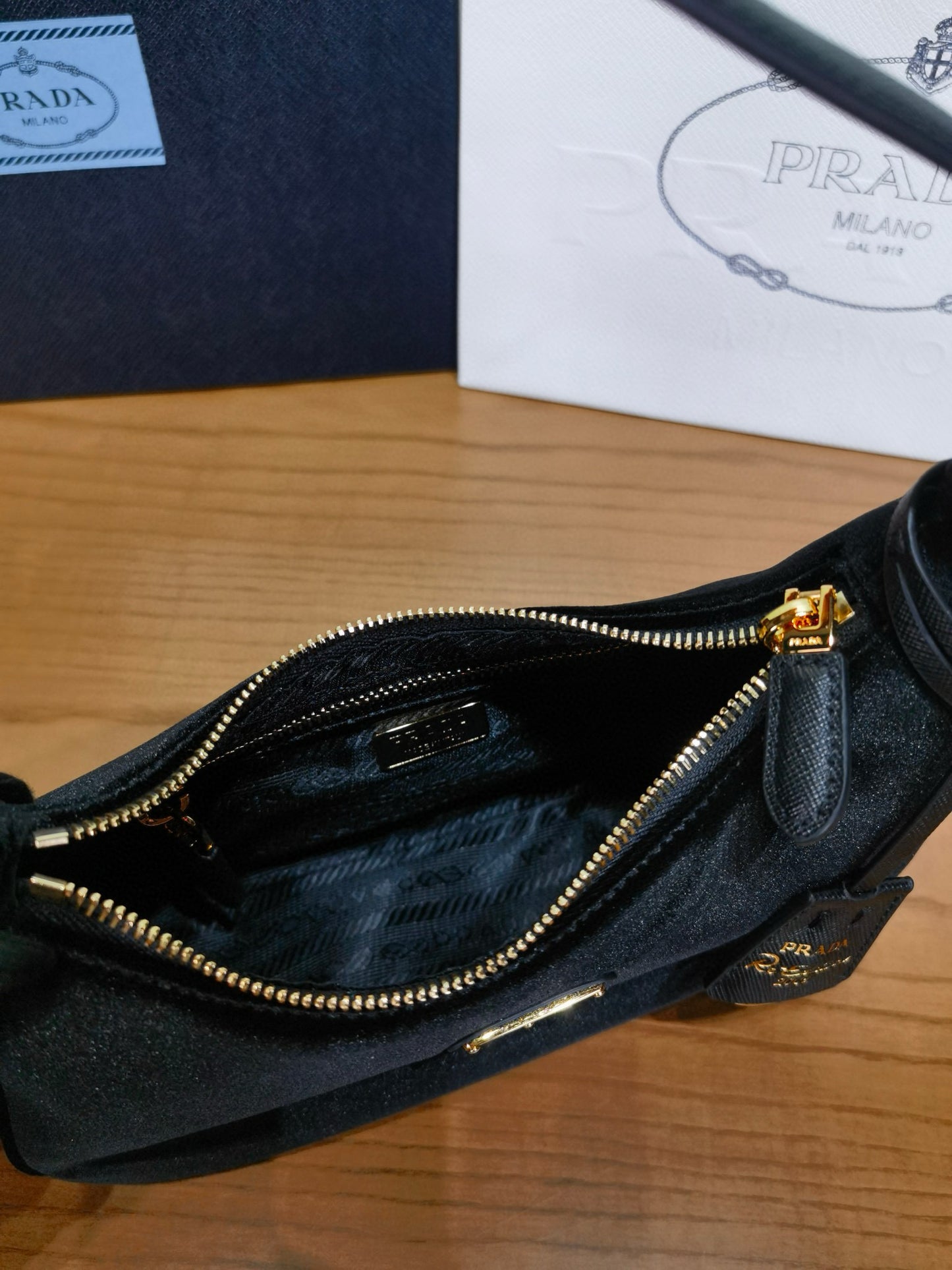 PD 2005 Velvet & Saffiano Mini Bag