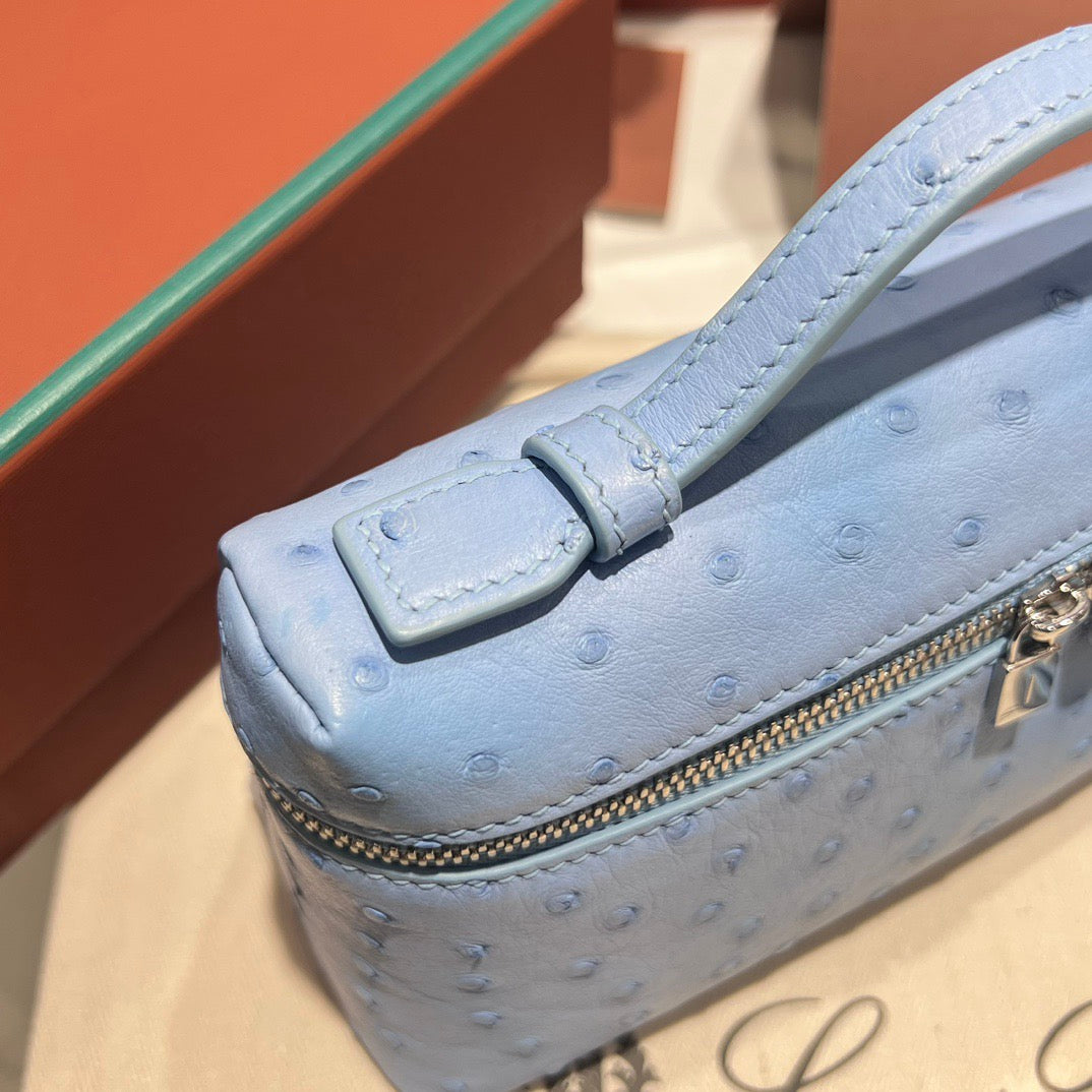 LP Extra Pocket L19 Ostrich Leather Bag