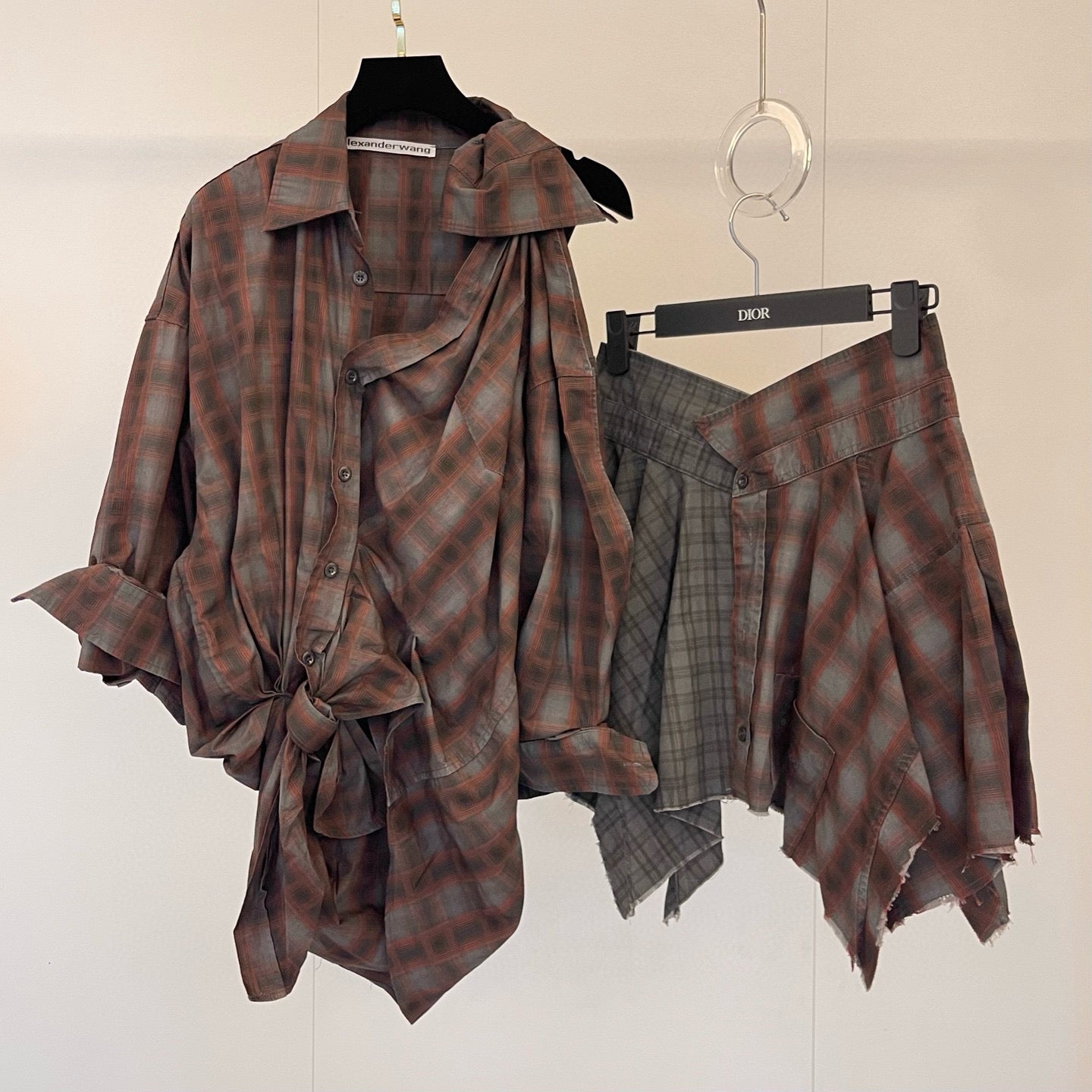 Alexander Wang Deconstructed Knot Shirt & Pants Set