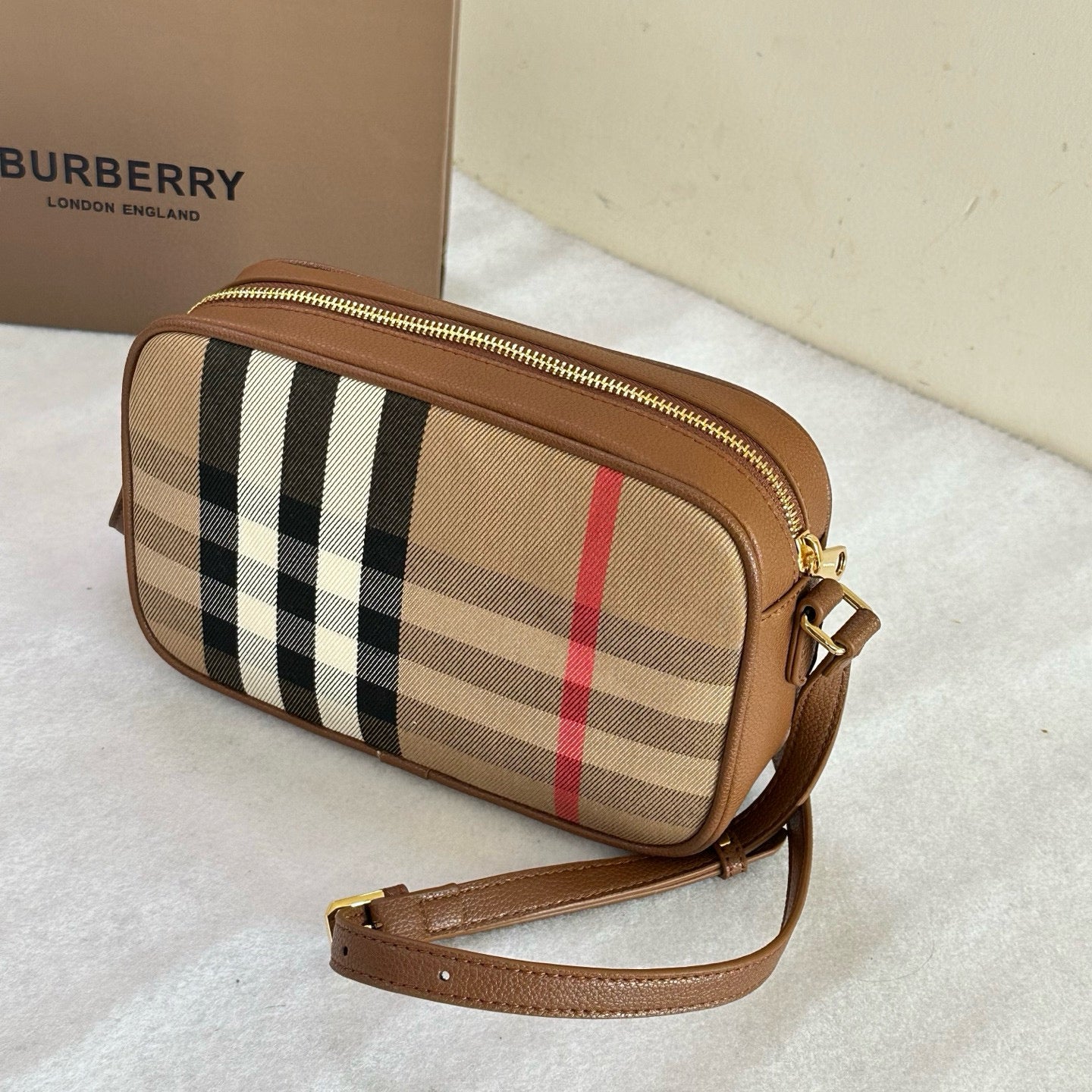 BB Check Camera Bag