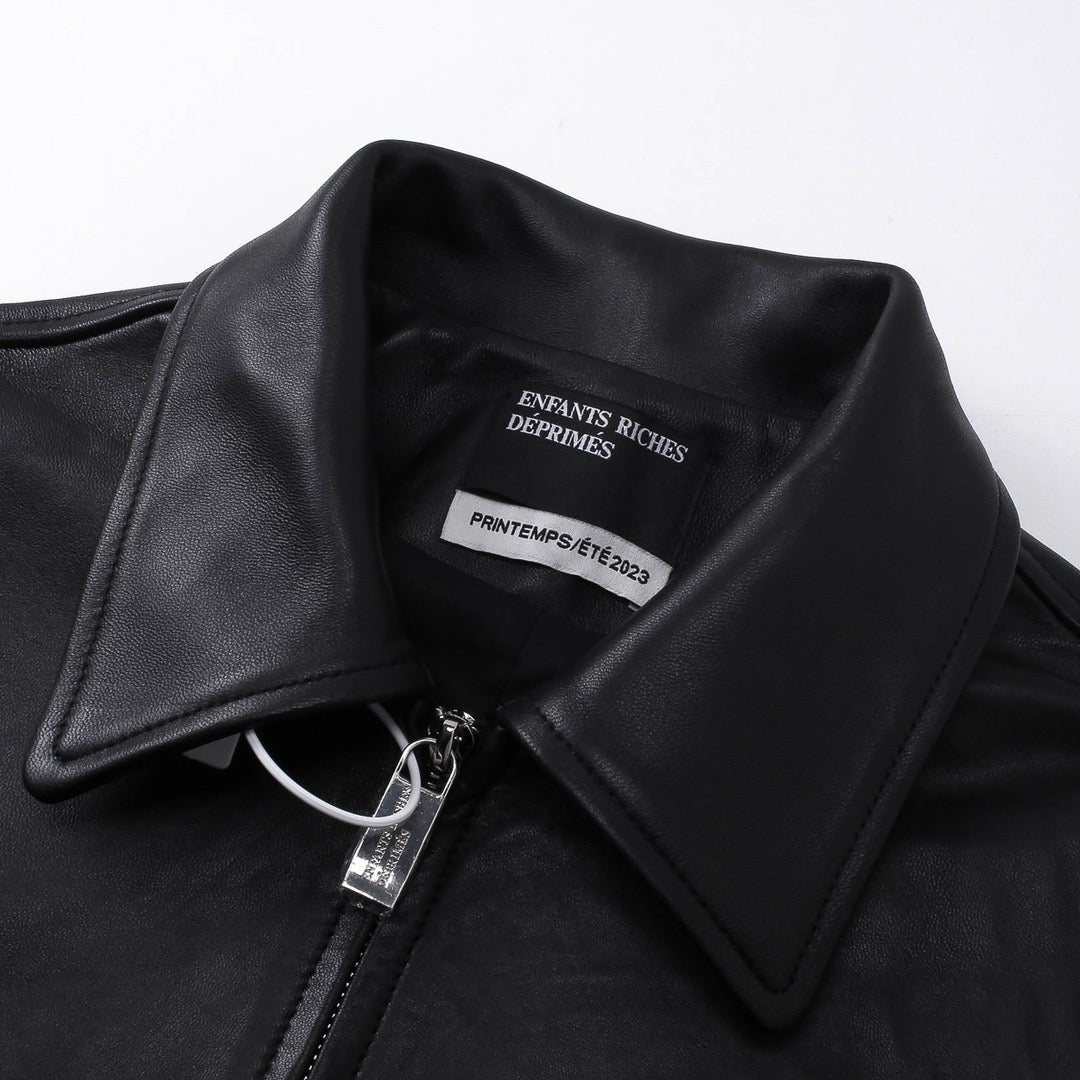 Enfants Riches Déprimés Zip-Up Leather Jacket