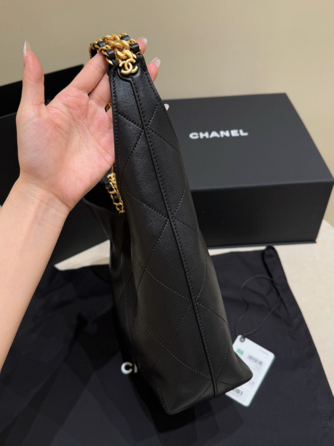 Chanel 25P Hobo (27x23x21cm)