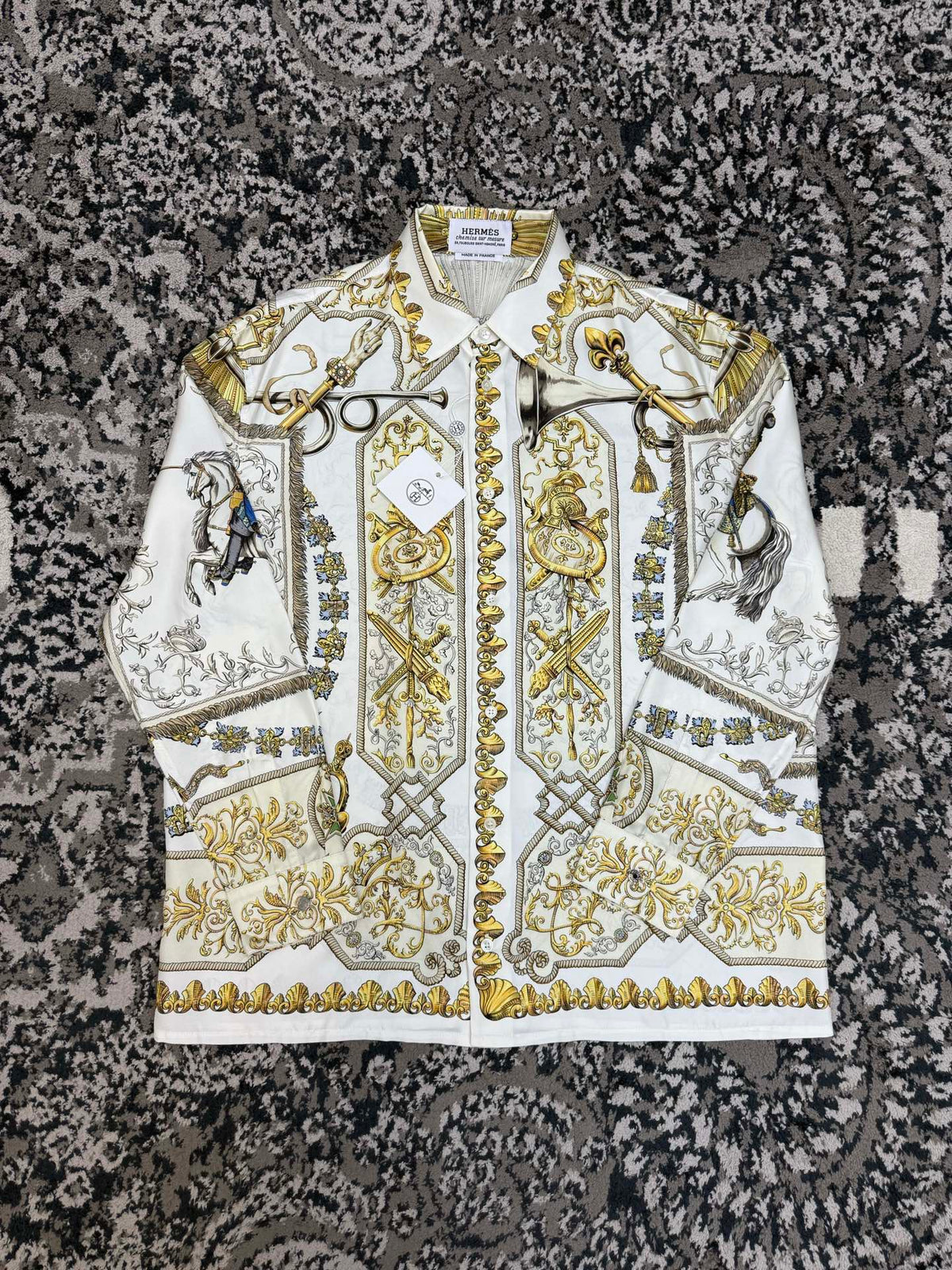 Hermes Long Sleeve Silk Shirt
