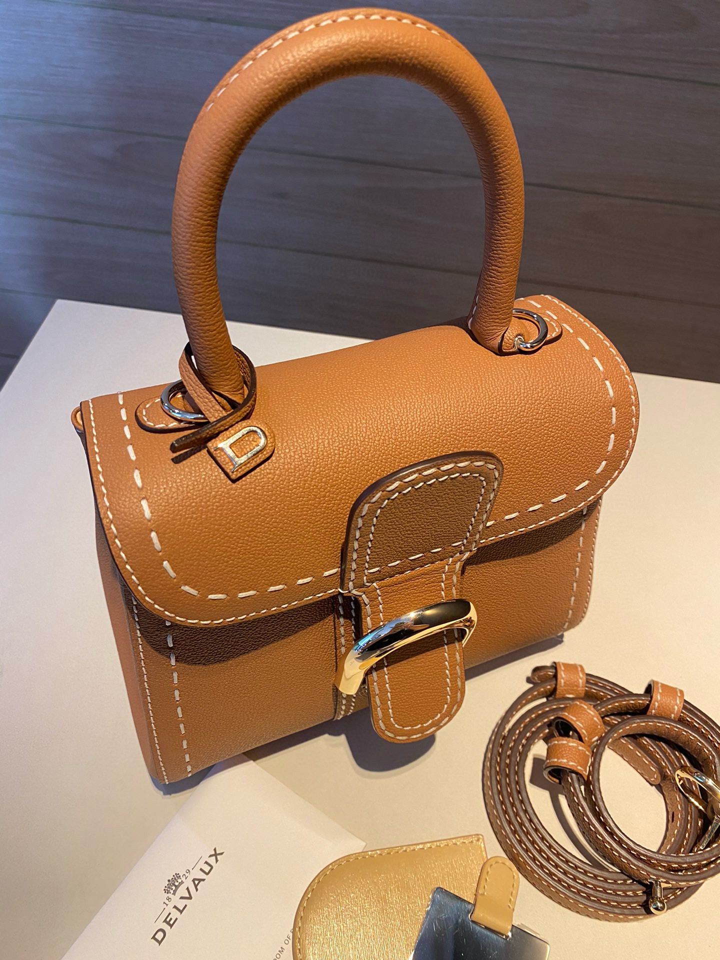 Delvaux Brillant Mini Surpique Handbag
