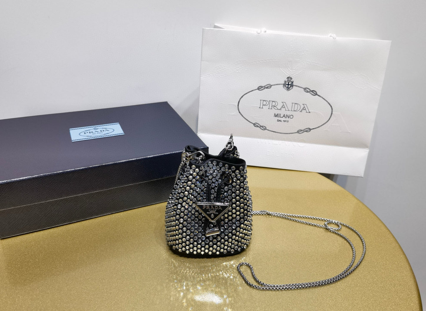 Prada Crystal Cross Body Bag Mini