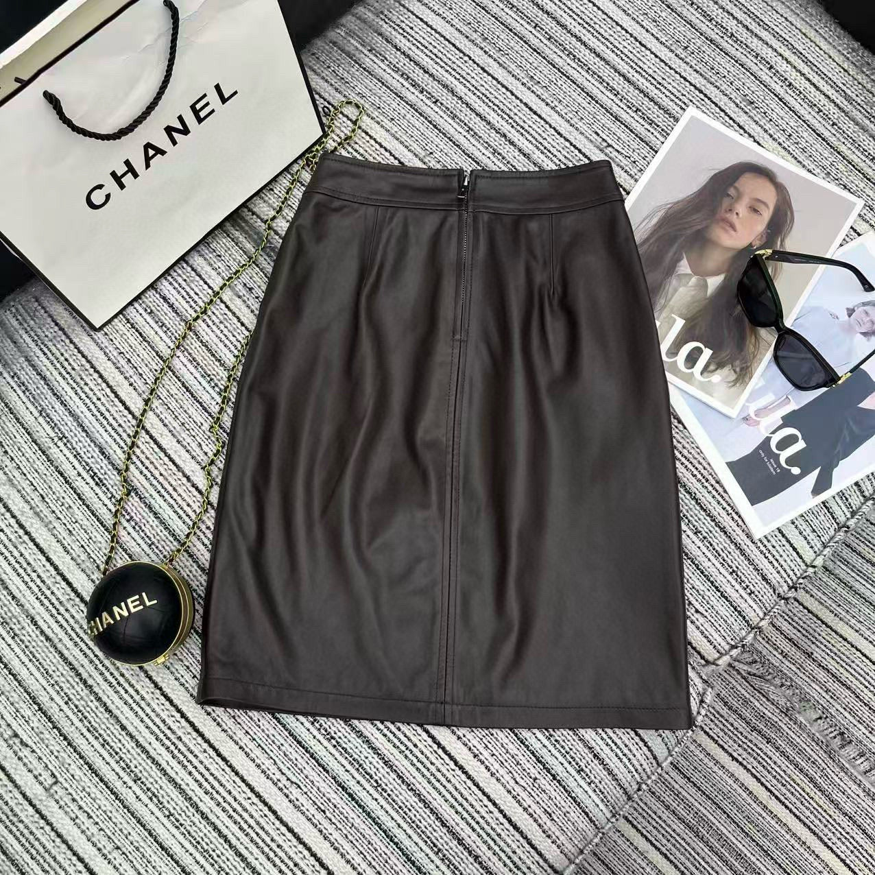 Chanel Leather Shorts