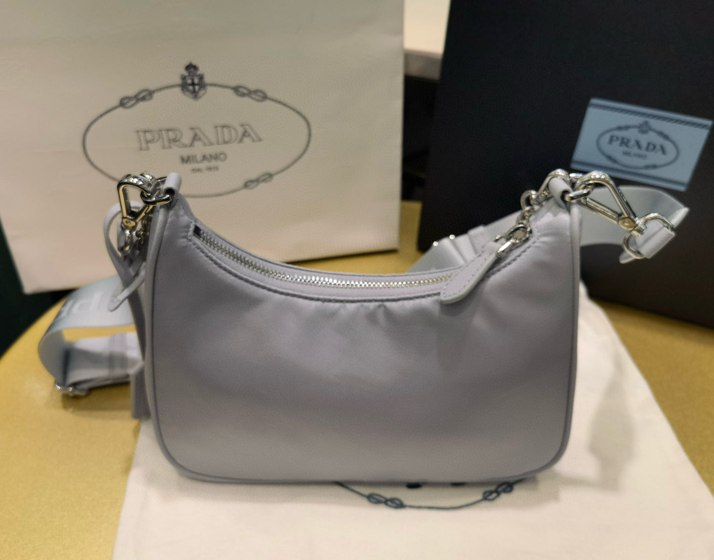 PD Re-Nylon Saffiano Bag