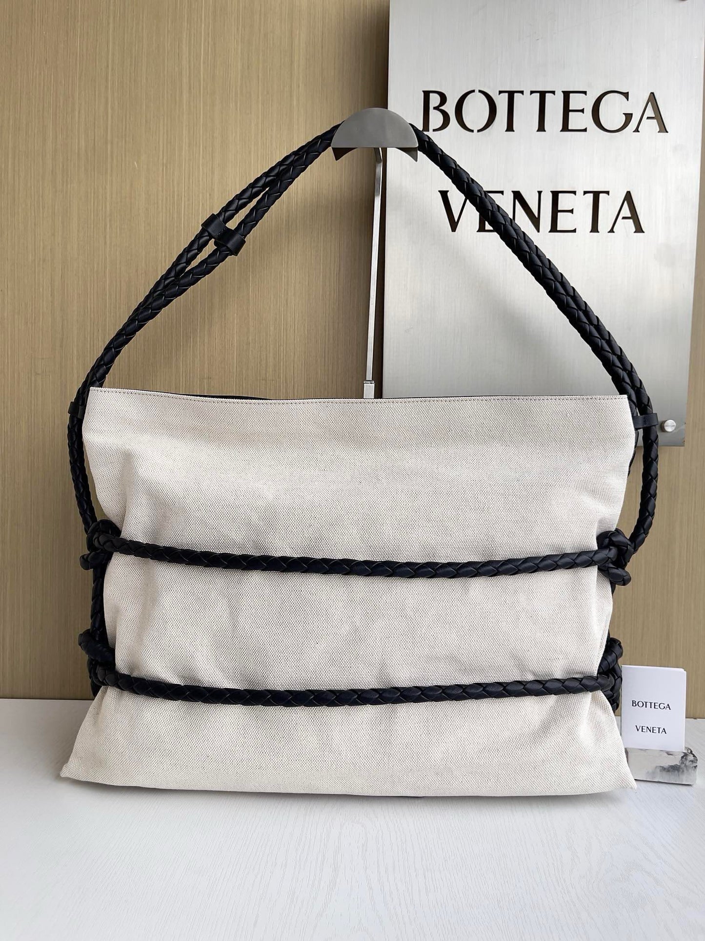 BV Quadronna Canvas Tote Bag 50x10x34cm