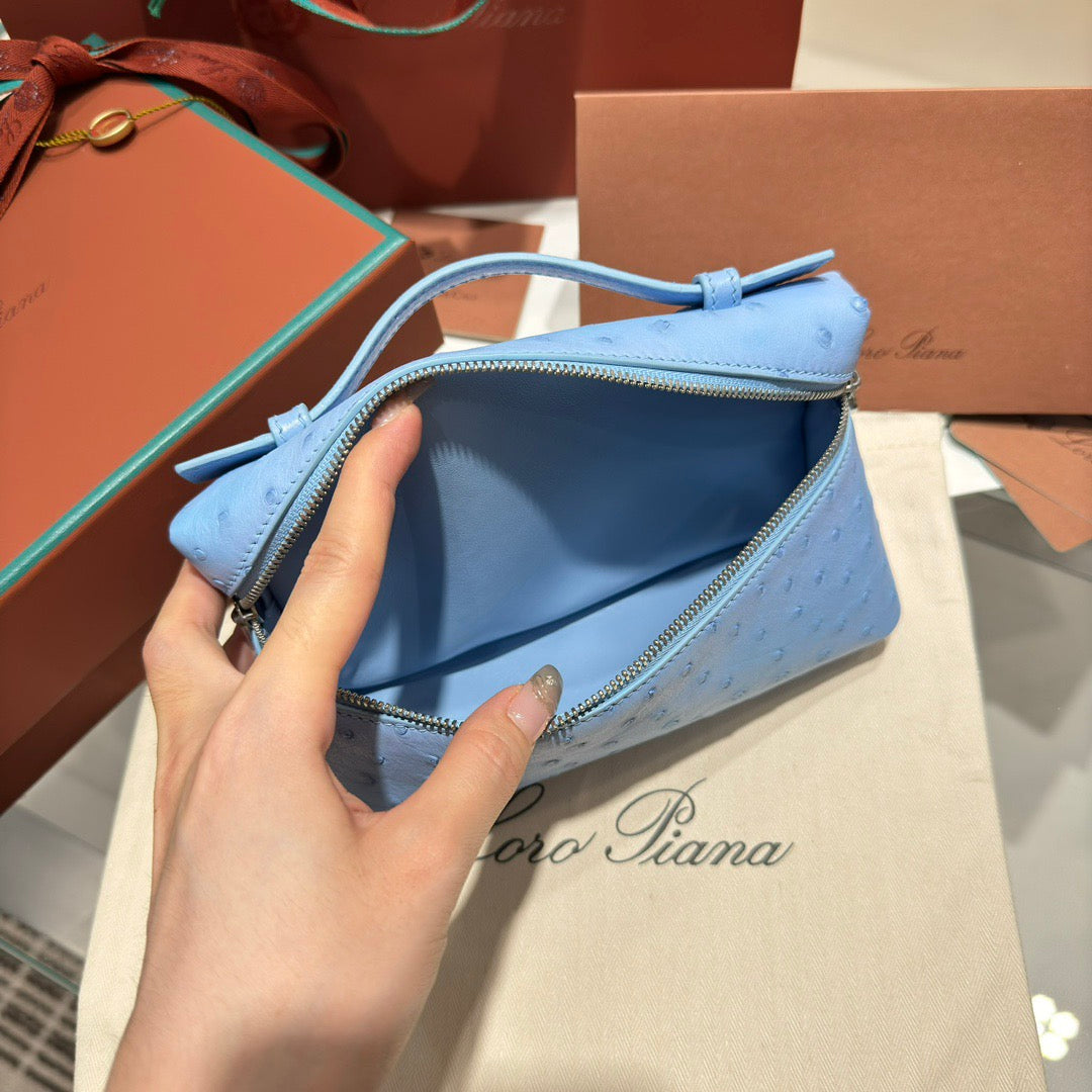 LP Extra Pocket L19 Ostrich Leather Bag