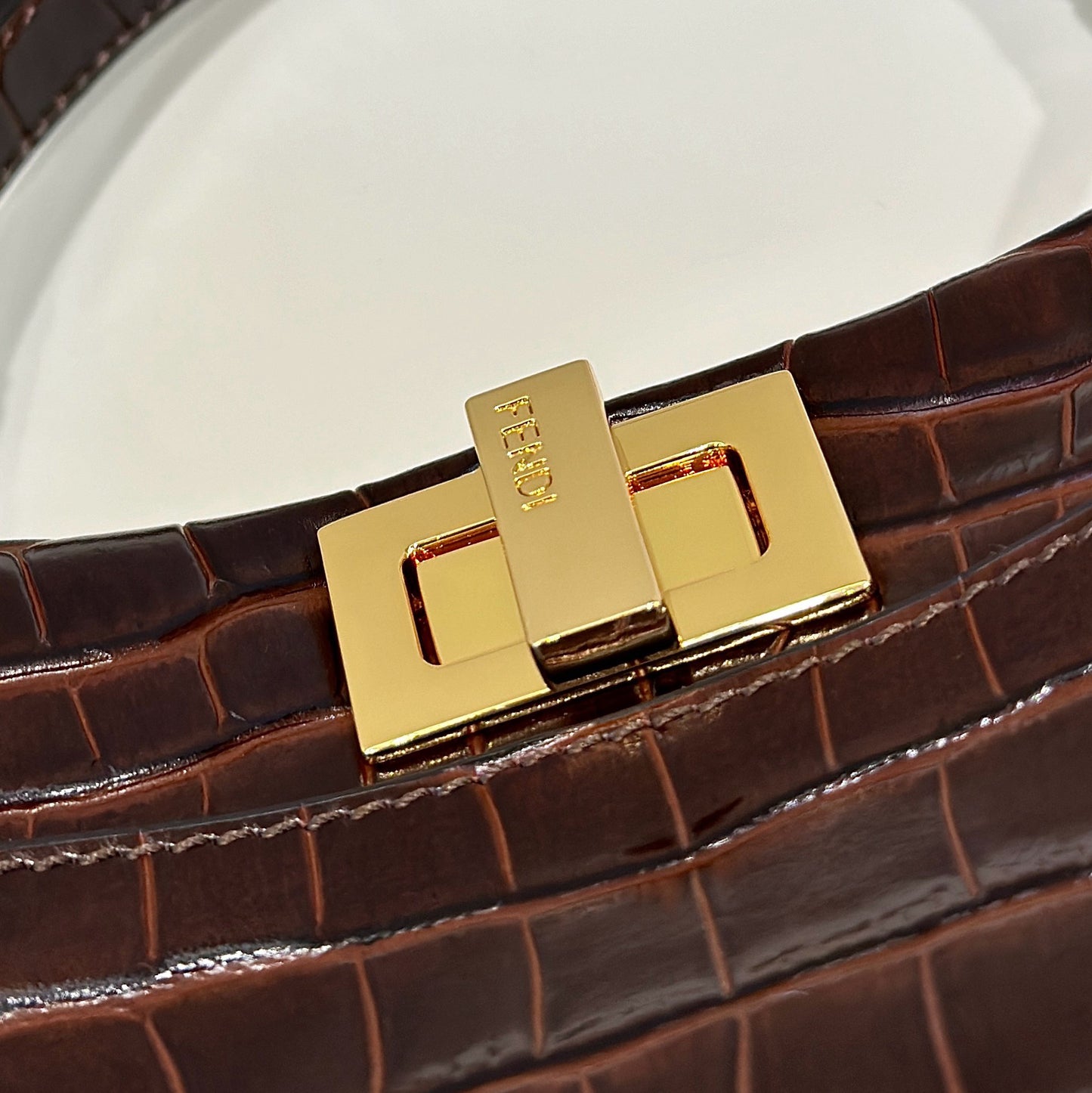 Fendi Peekaboo ISeeU Petite Precious Skin Bag