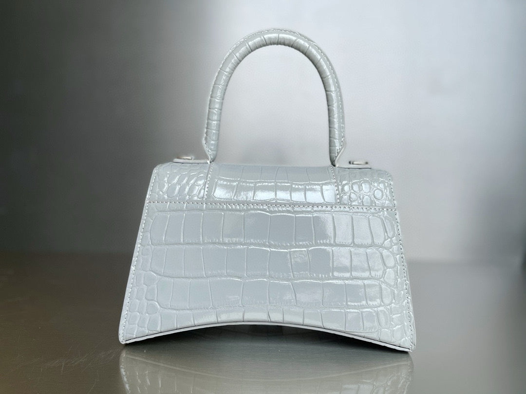 BLCG Hourglass Crocodile Top-handle Handbag (23x10x24cm)