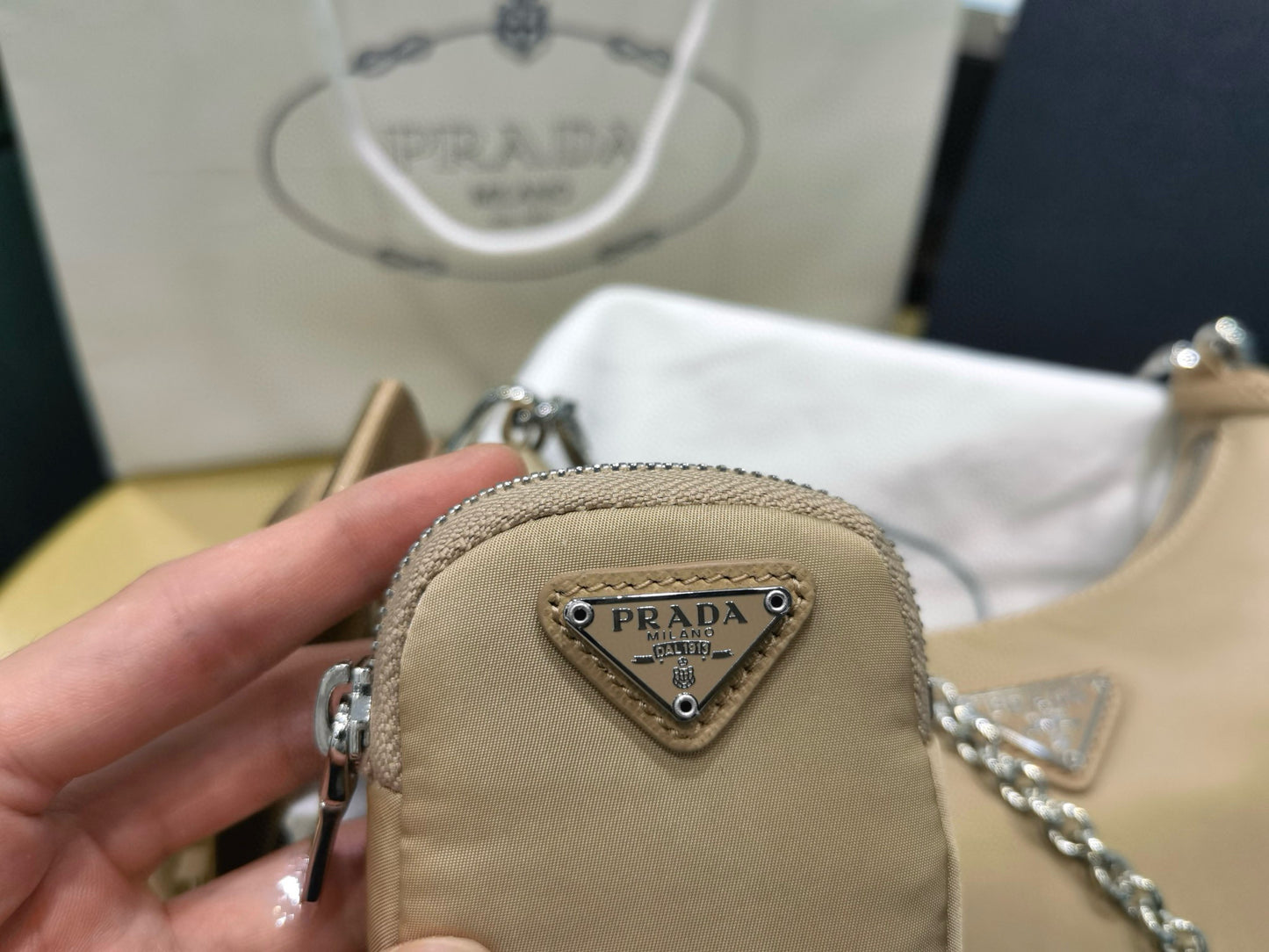 PD Re-Nylon Saffiano Bag