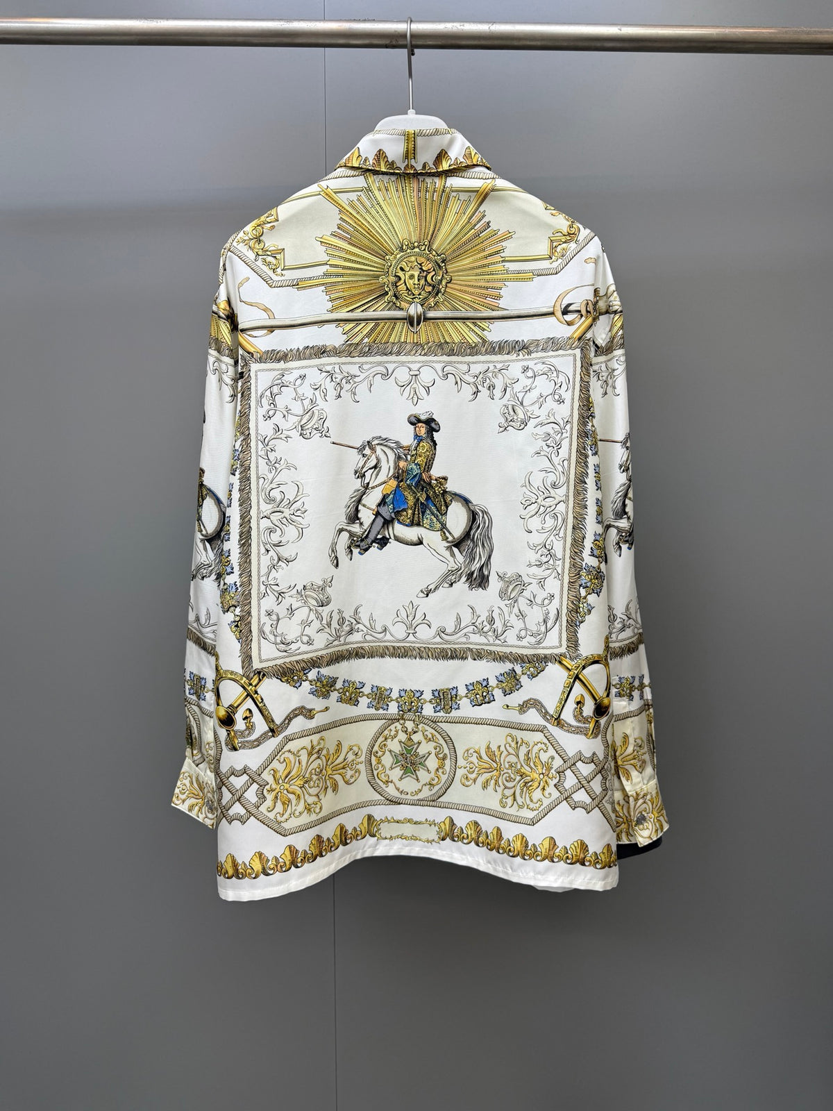 Hermes Long Sleeve Silk Shirt