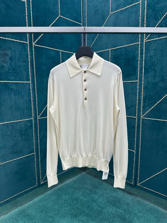 Bottega Veneta Long Sleeve Polo